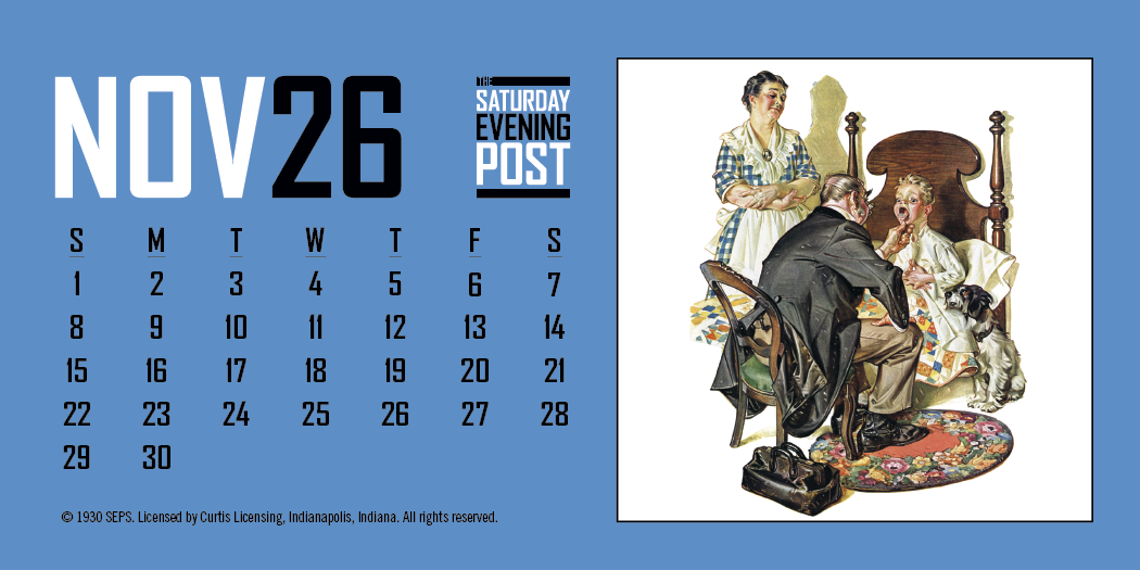 Triumph Calendars The Saturday Evening Post Desk Calendar-4252