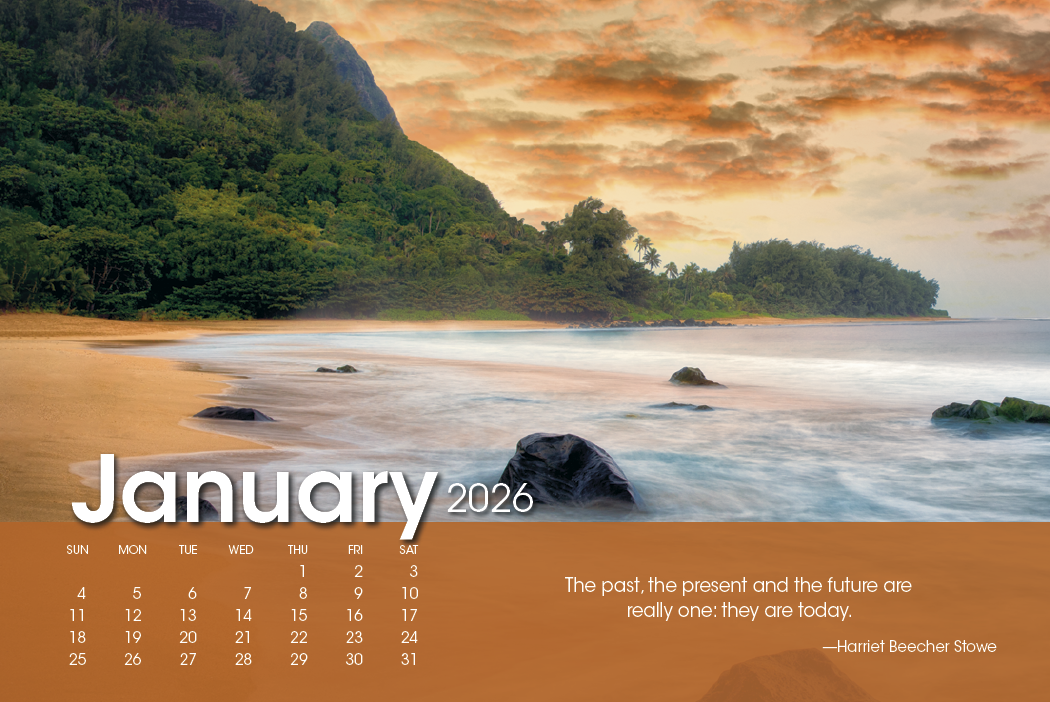 Triumph Calendars Scenic Moments Large Desk Calendar-4275