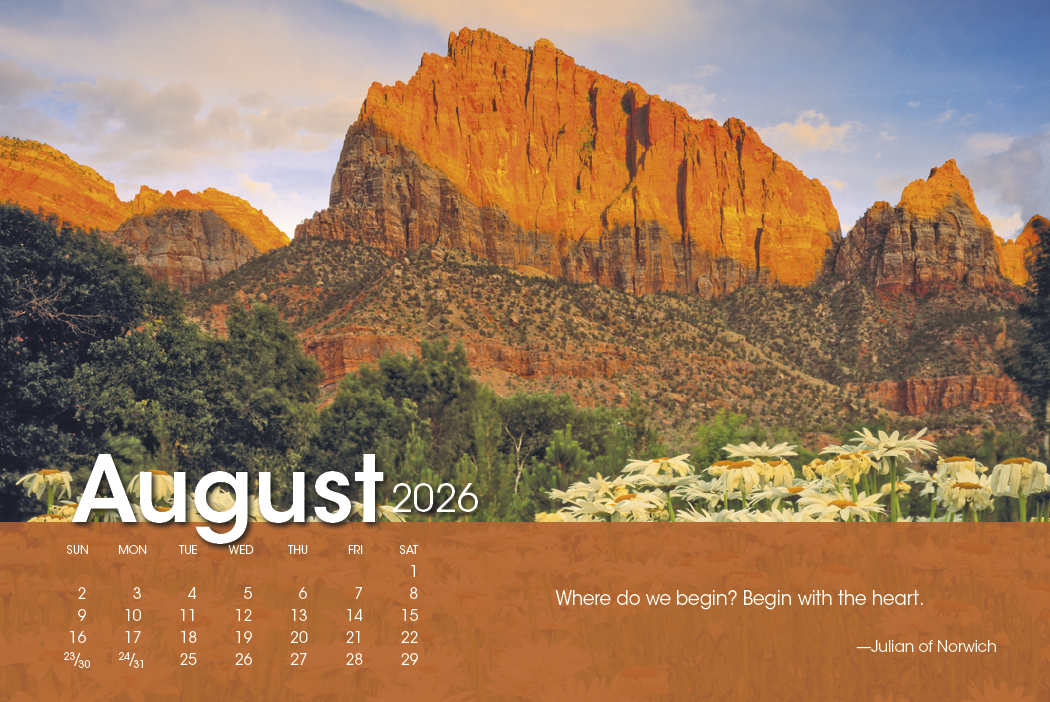 Triumph Calendars Scenic Moments Large Desk Calendar-4275