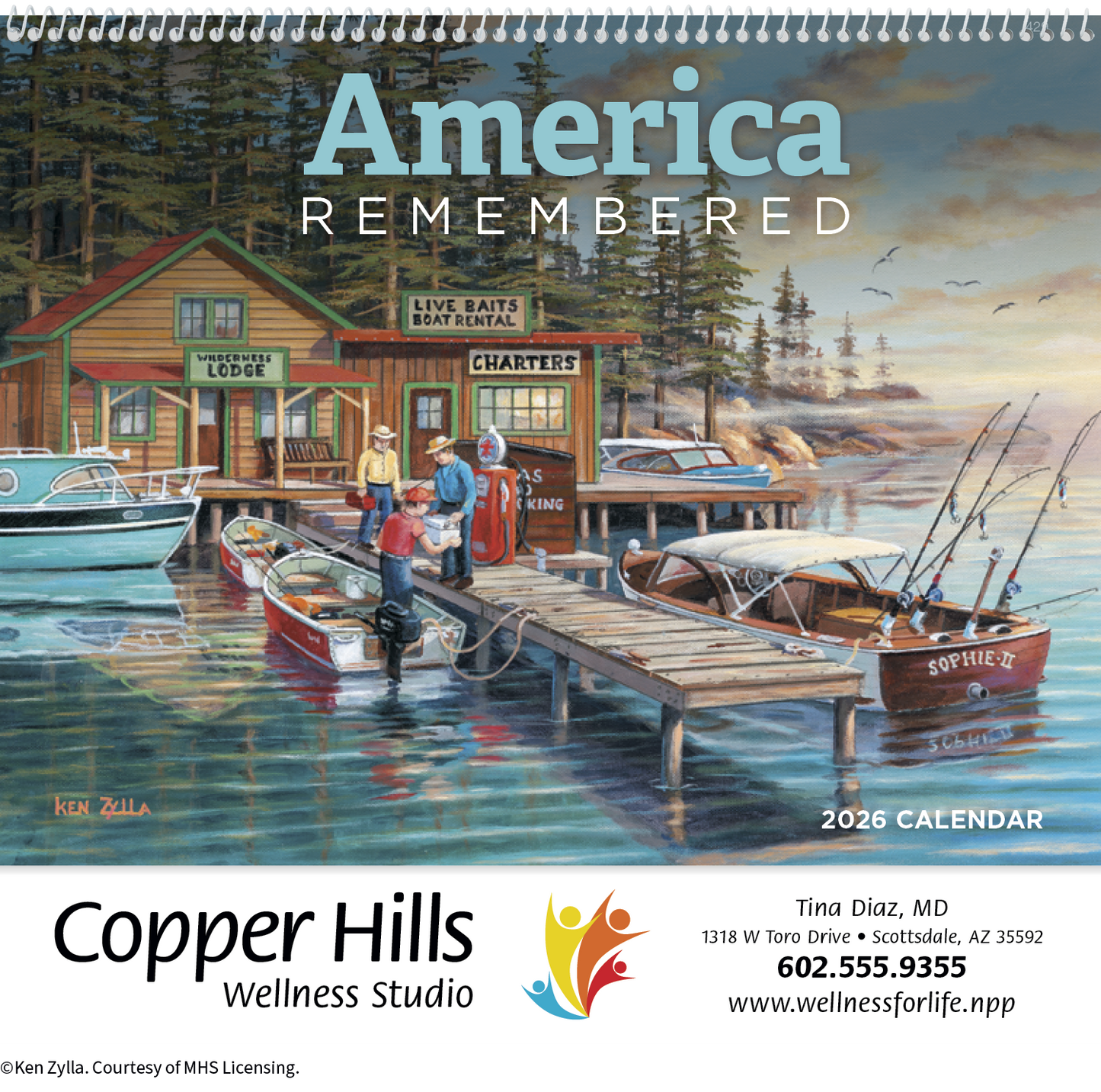 HotLine Products America Remembered Appointment Calendar Spiral-429