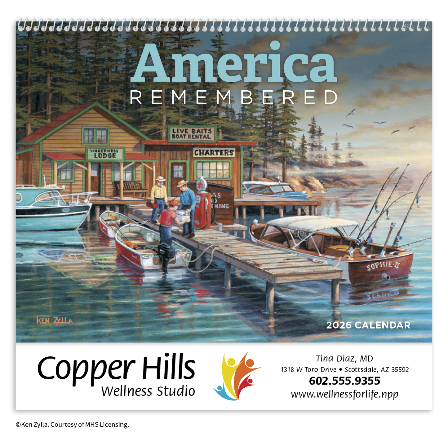 HotLine Products America Remembered Appointment Calendar Spiral-429