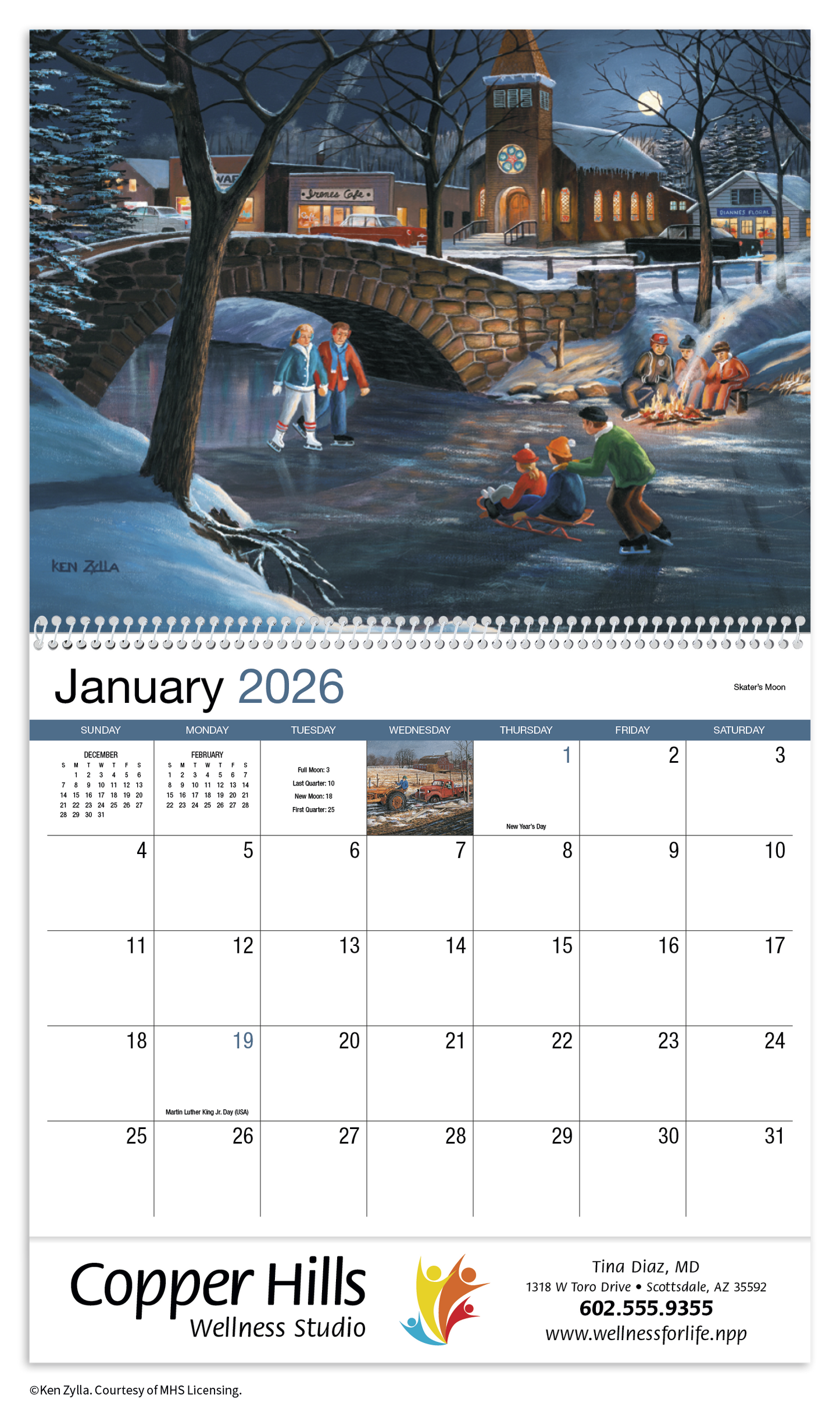 HotLine Products America Remembered Appointment Calendar Spiral-429