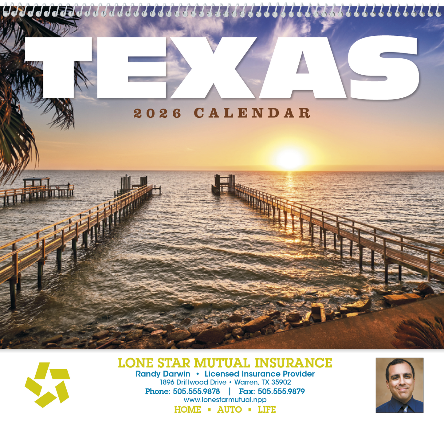 HotLine Products Texas Appointment Calendar Spiral-436