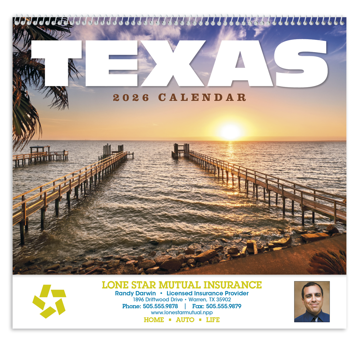 HotLine Products Texas Appointment Calendar Spiral-436