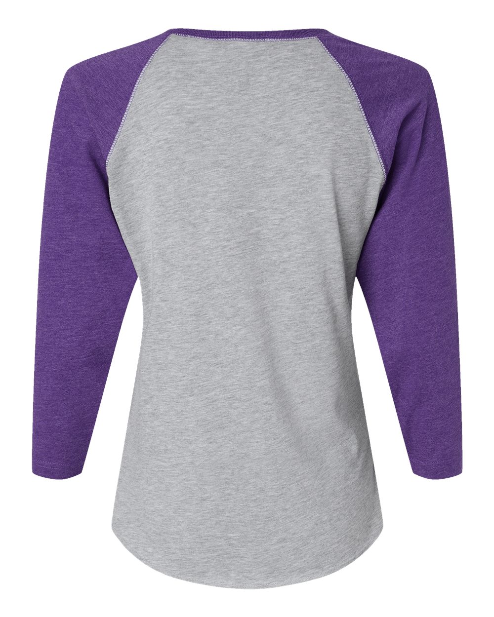 LAT Women's Baseball Fine Jersey Three-Quarter Sleeve Tee - 3530
