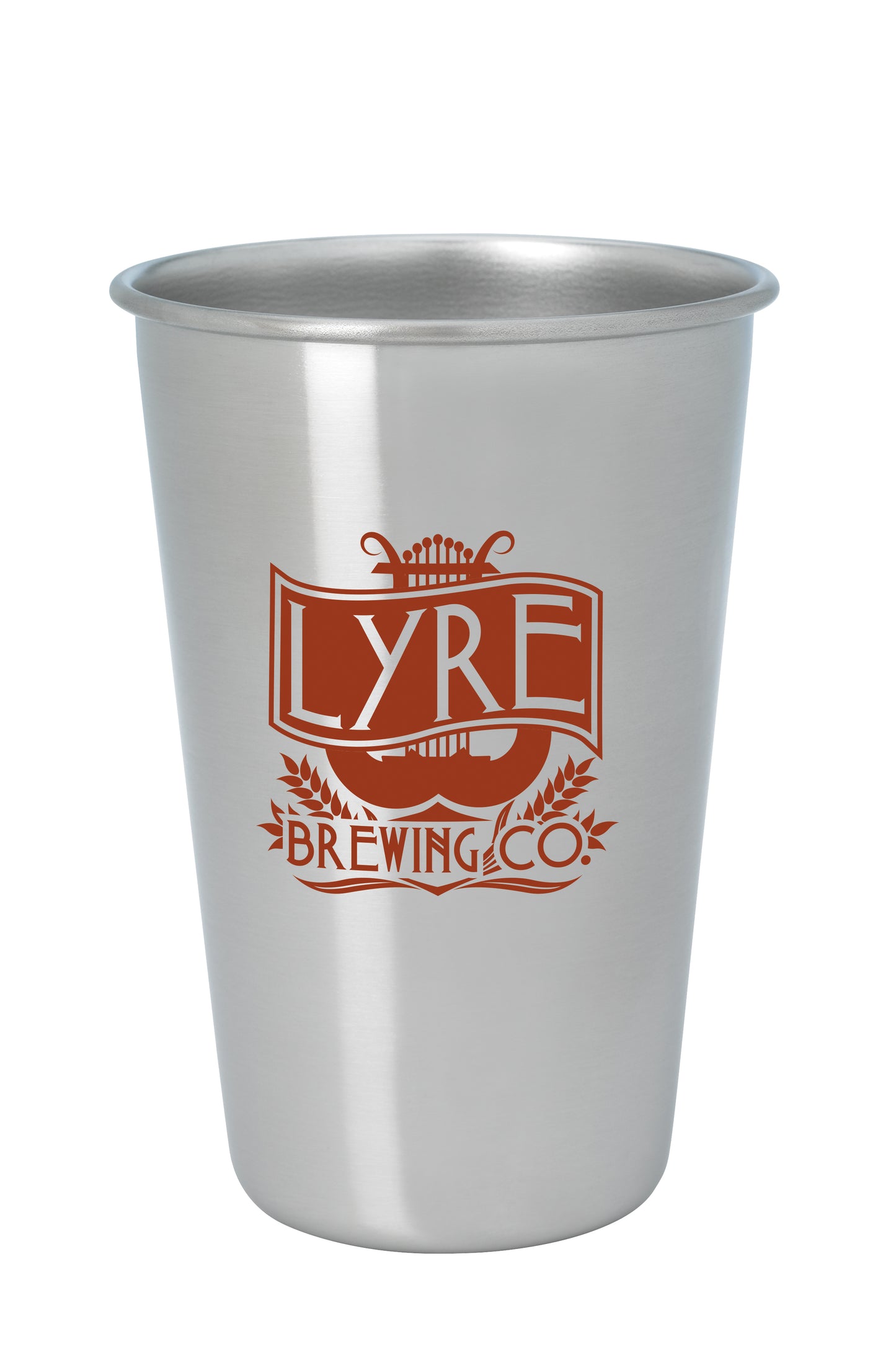 Stainless Pint Glass 16 oz-46066