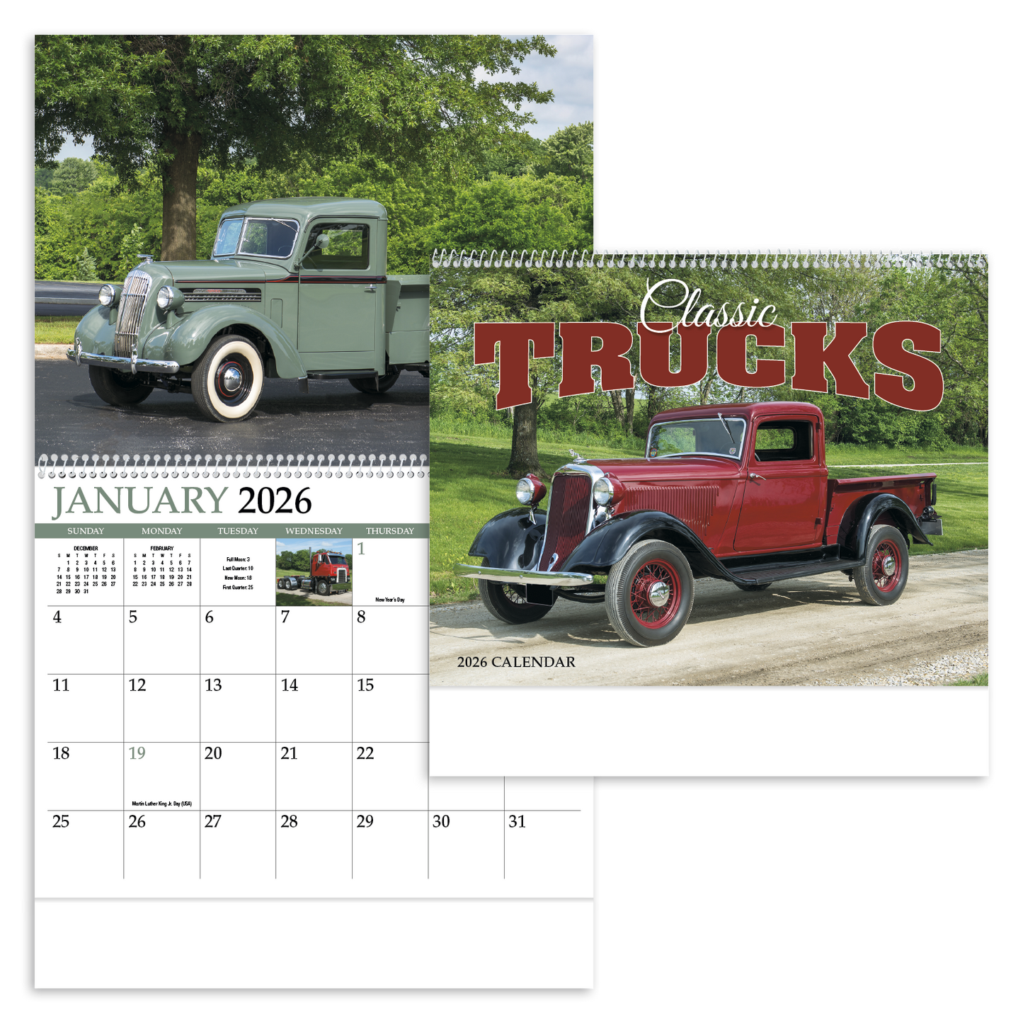 HotLine Products Classic Trucks Appointment Calendar Spiral-494