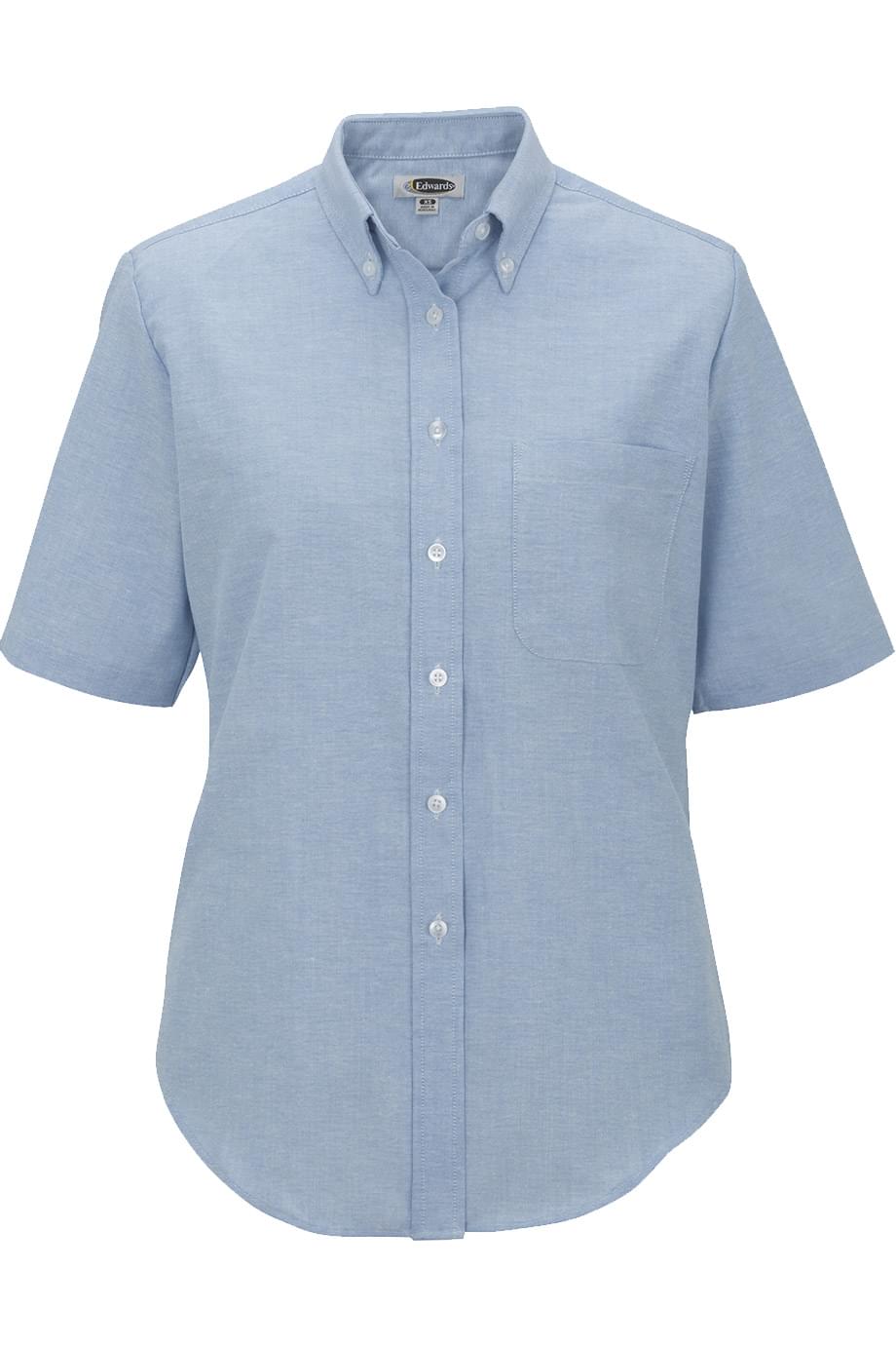 Easy Care Oxford Short Sleeve Ladies Shirt - 5027
