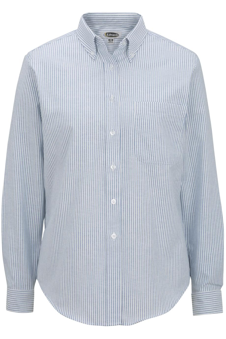 Easy Care Oxford Long Sleeve Ladies Shirt - 5077
