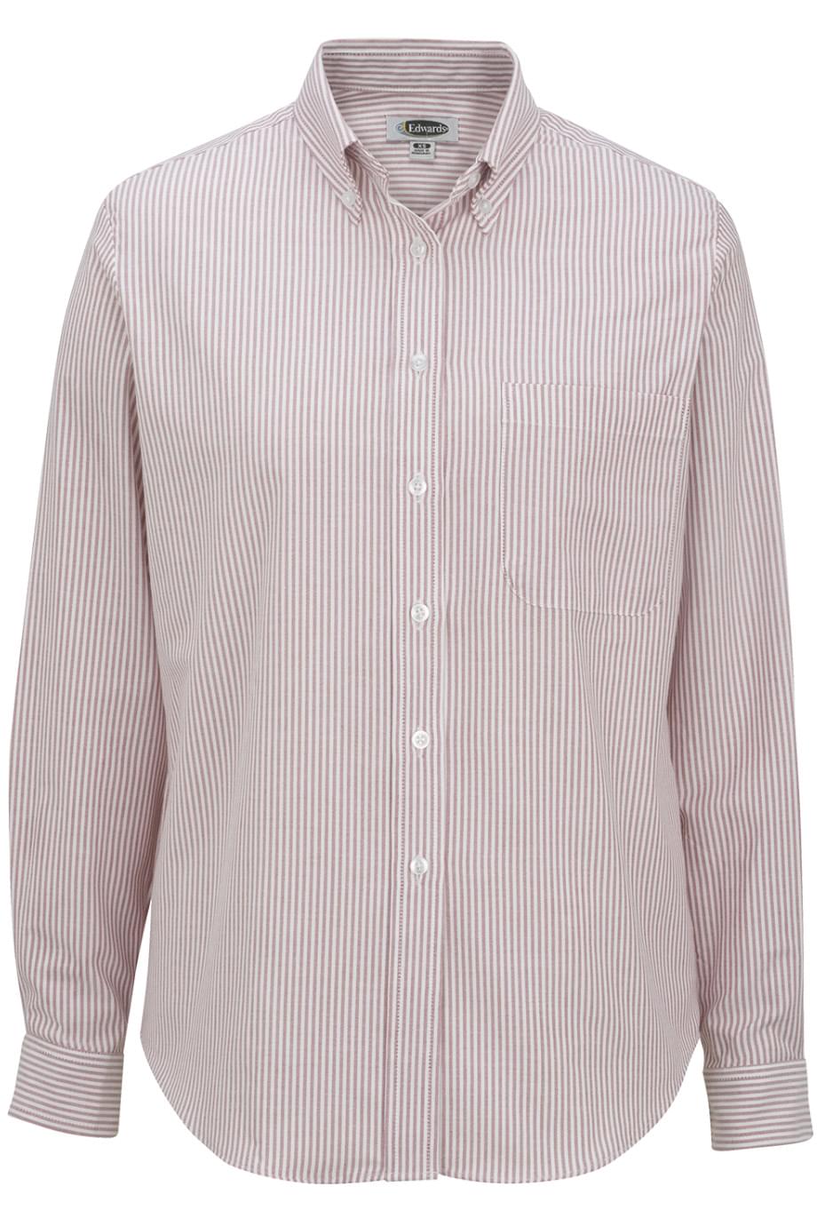 Easy Care Oxford Long Sleeve Ladies Shirt - 5077
