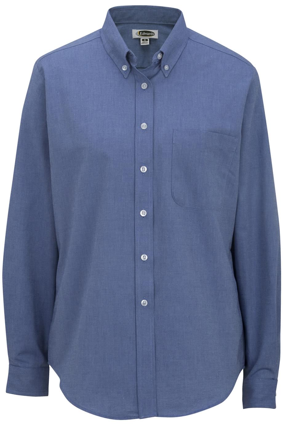Easy Care Oxford Long Sleeve Ladies Shirt - 5077