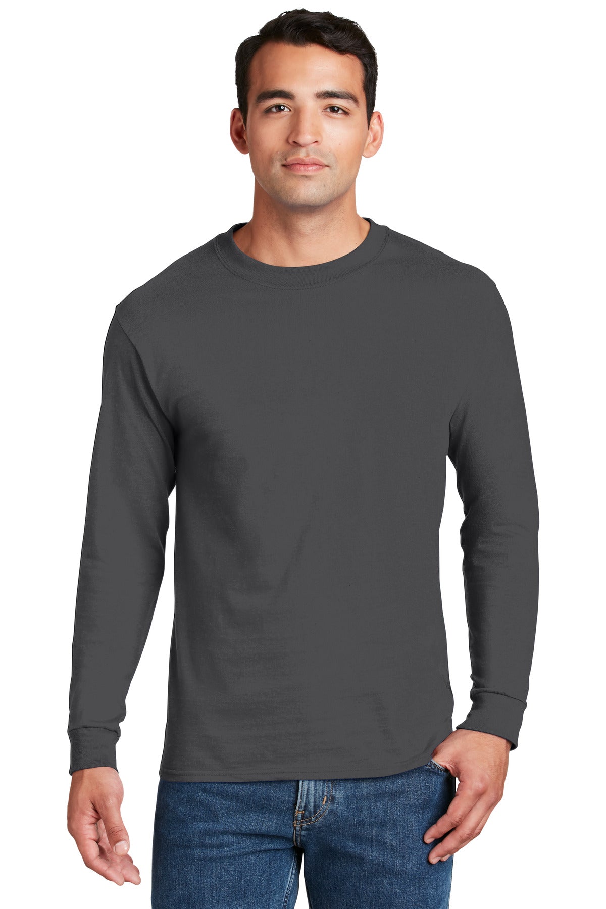 Hanes? Beefy-T? - 100% Cotton Long Sleeve T-Shirt. 51