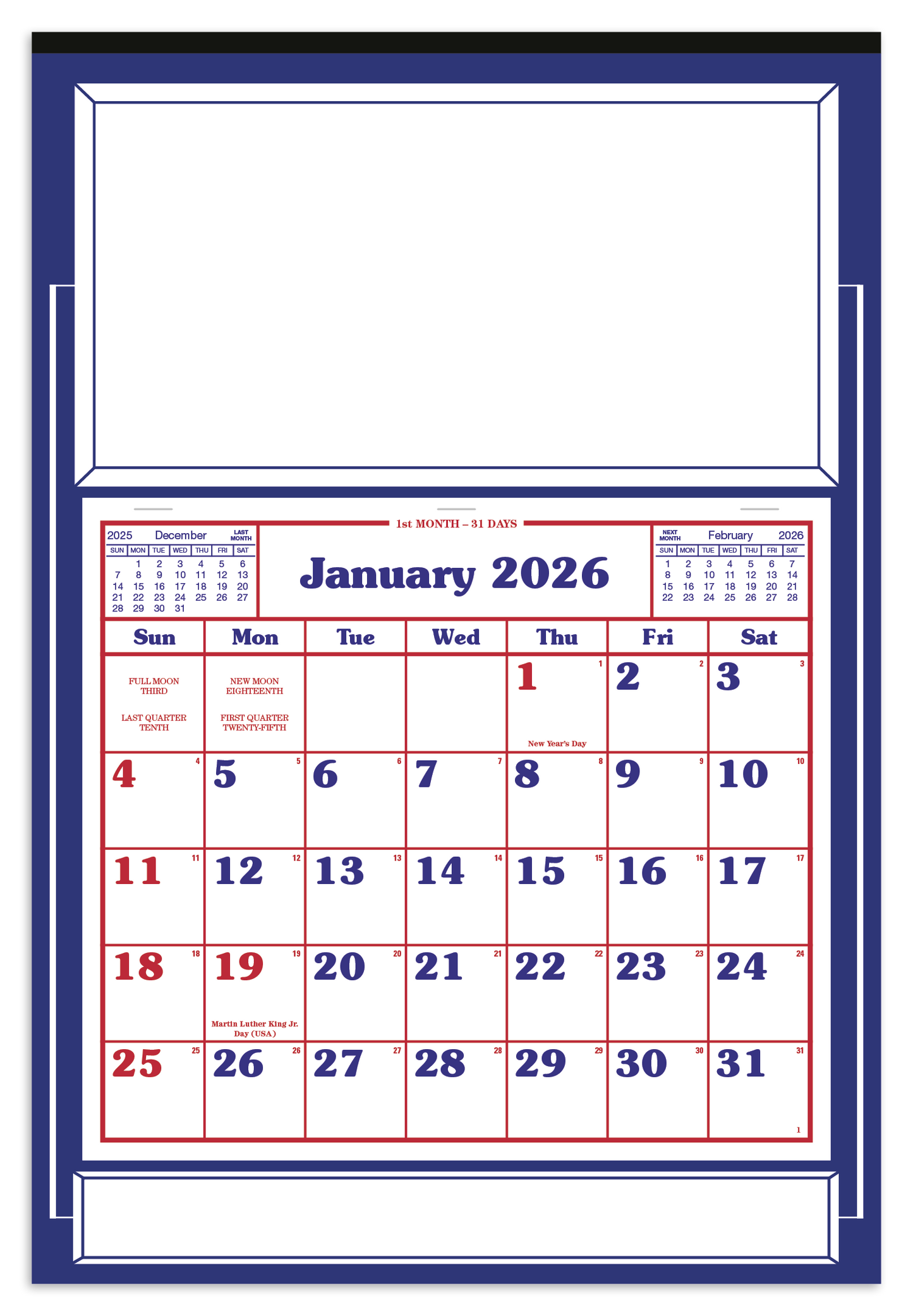 Skinner Kennedy Apron Calendar-522-E