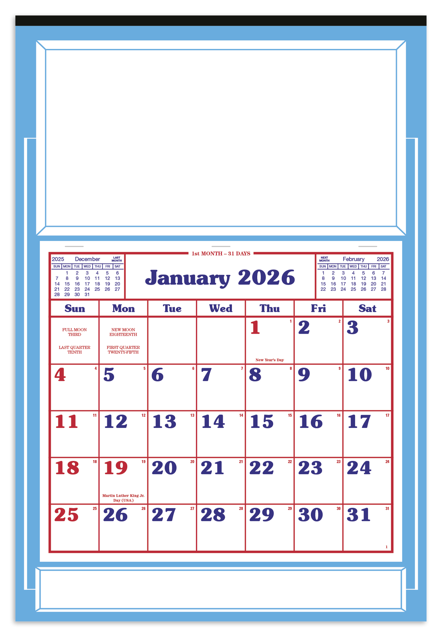Skinner Kennedy Apron Calendar-522-E