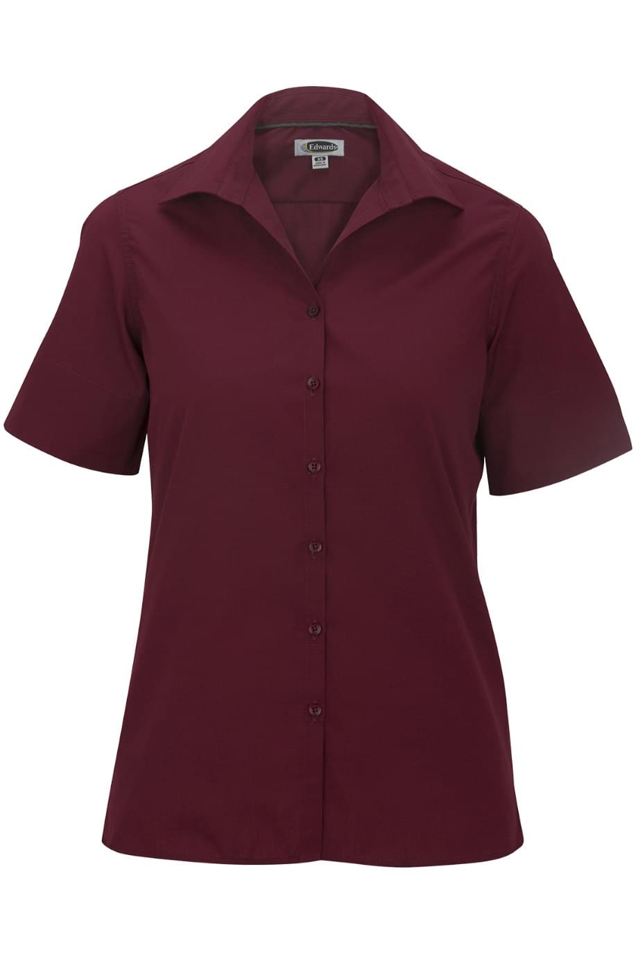 Lightweight Poplin Short Sleeve Ladies Shirt - 5245