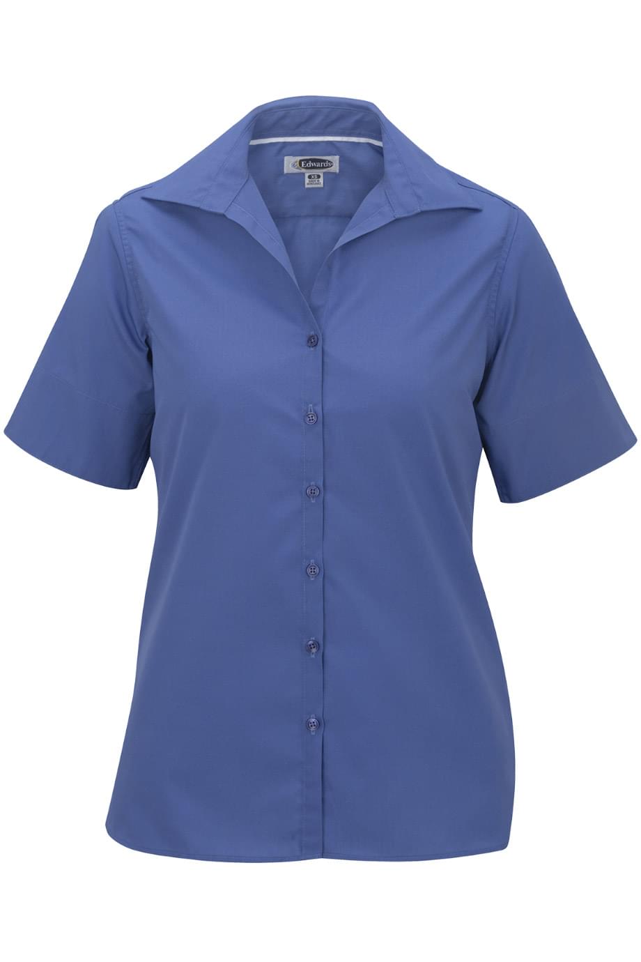 Lightweight Poplin Short Sleeve Ladies Shirt - 5245