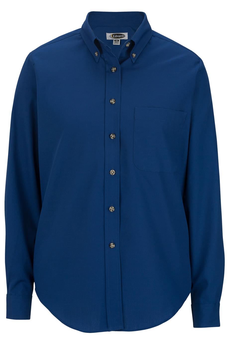 Easy Care Poplin Long-Sleeve Ladies Shirt - 5280
