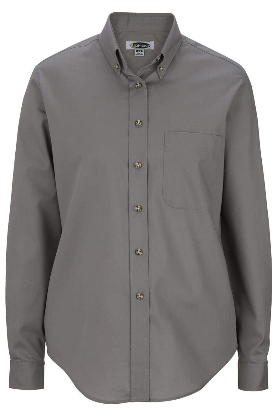 Easy Care Poplin Long-Sleeve Ladies Shirt