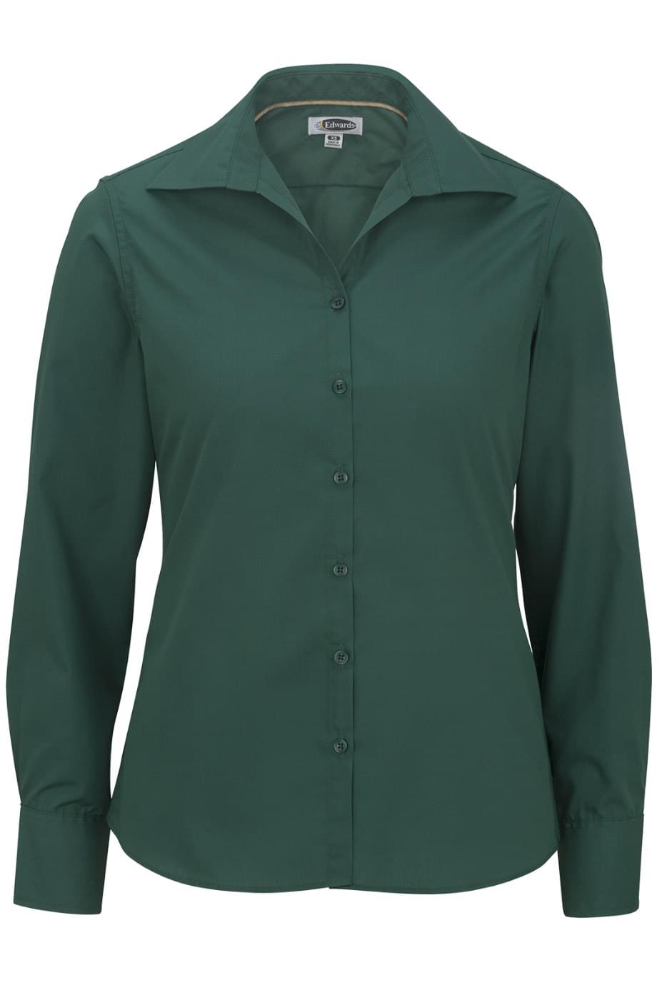 Lightweight Poplin Long Sleeve Ladies Shirt