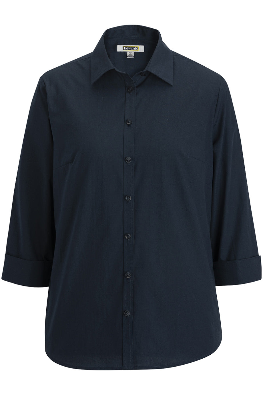 Essential Broadcloth Three Quarter Sleeve Ladies Shirt - 5355