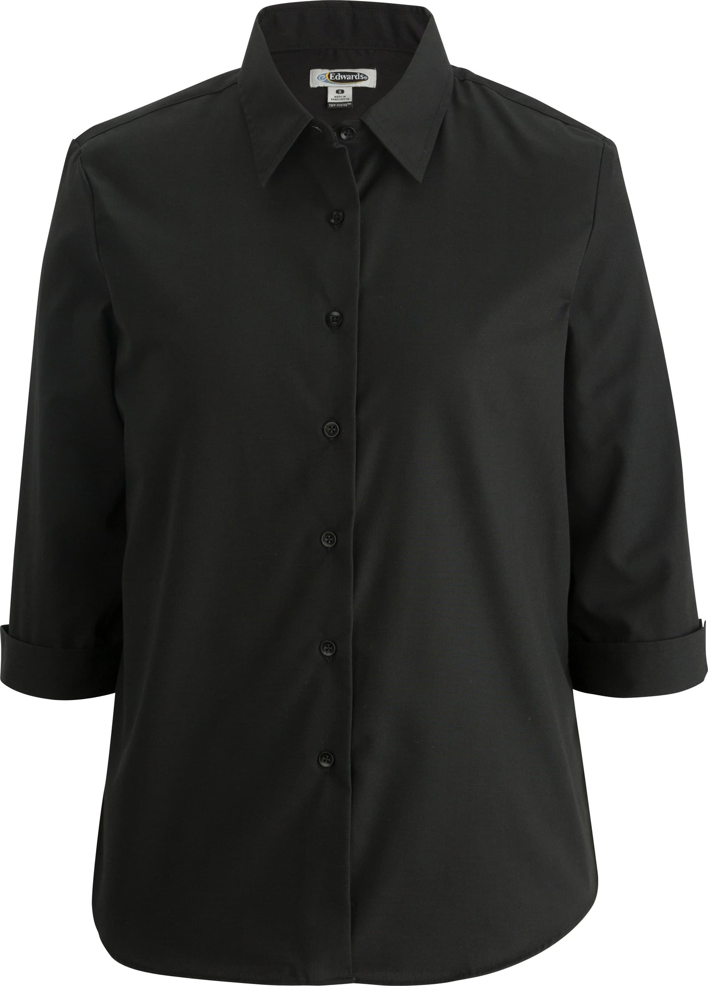Essential Broadcloth Three Quarter Sleeve Ladies Shirt - 5355