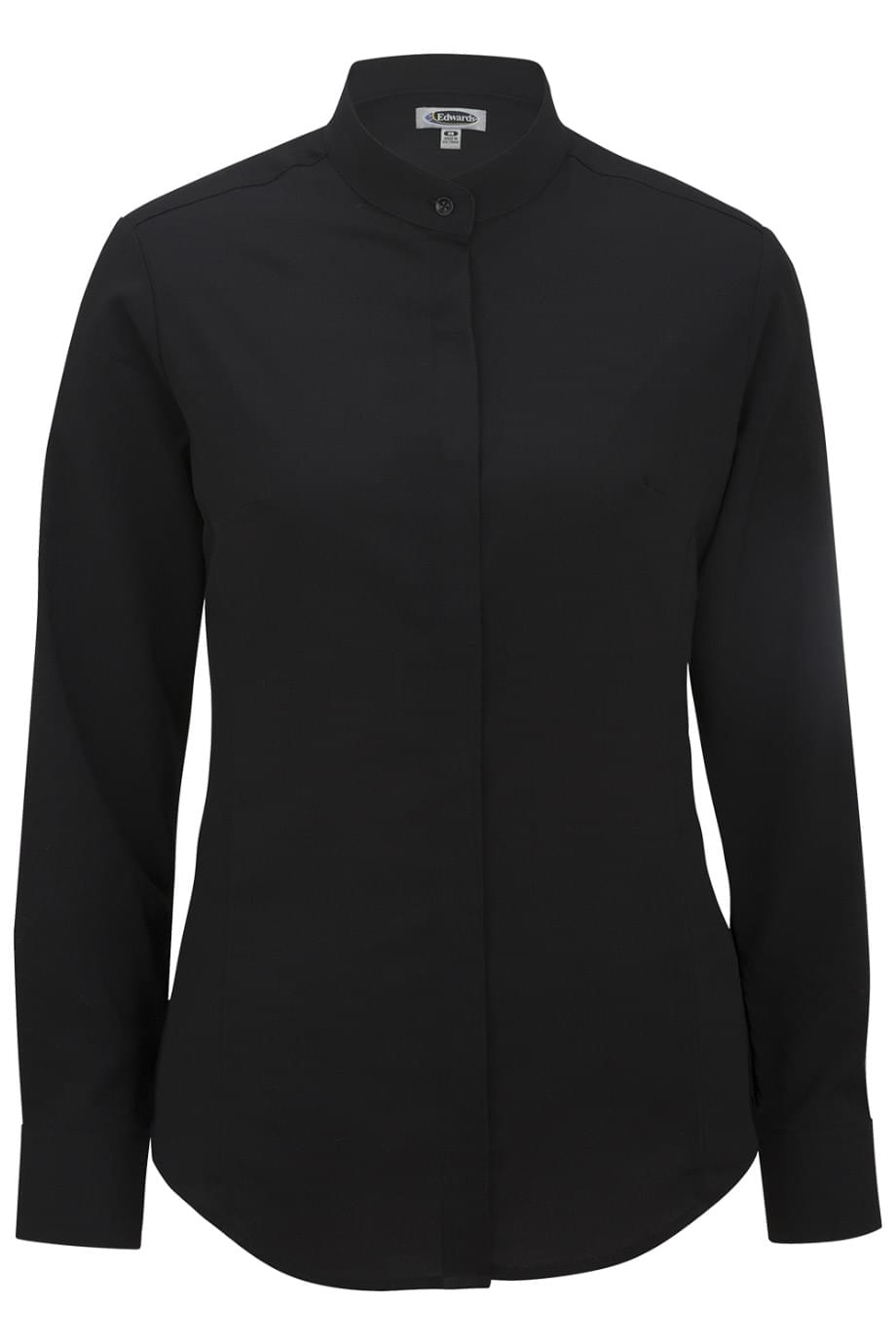 Ladies Batiste Banded Collar Shirt - 5392