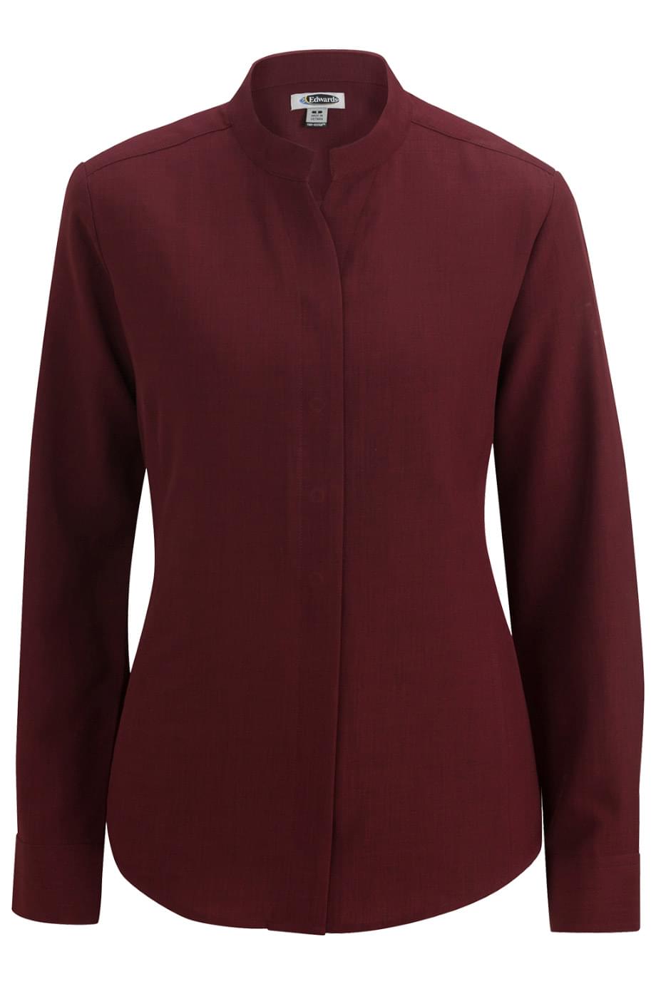Ladies Stand-Up Collar Shirt - 5398
