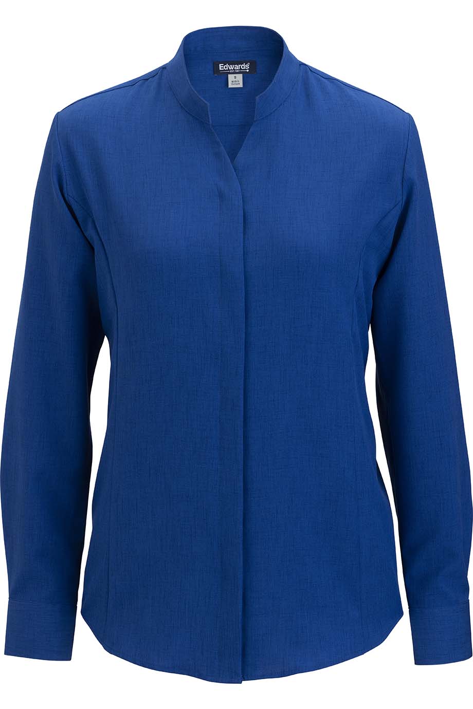 Flexbatiste Stand Up Collar Long Sleeve Ladies Shirt - 5399
