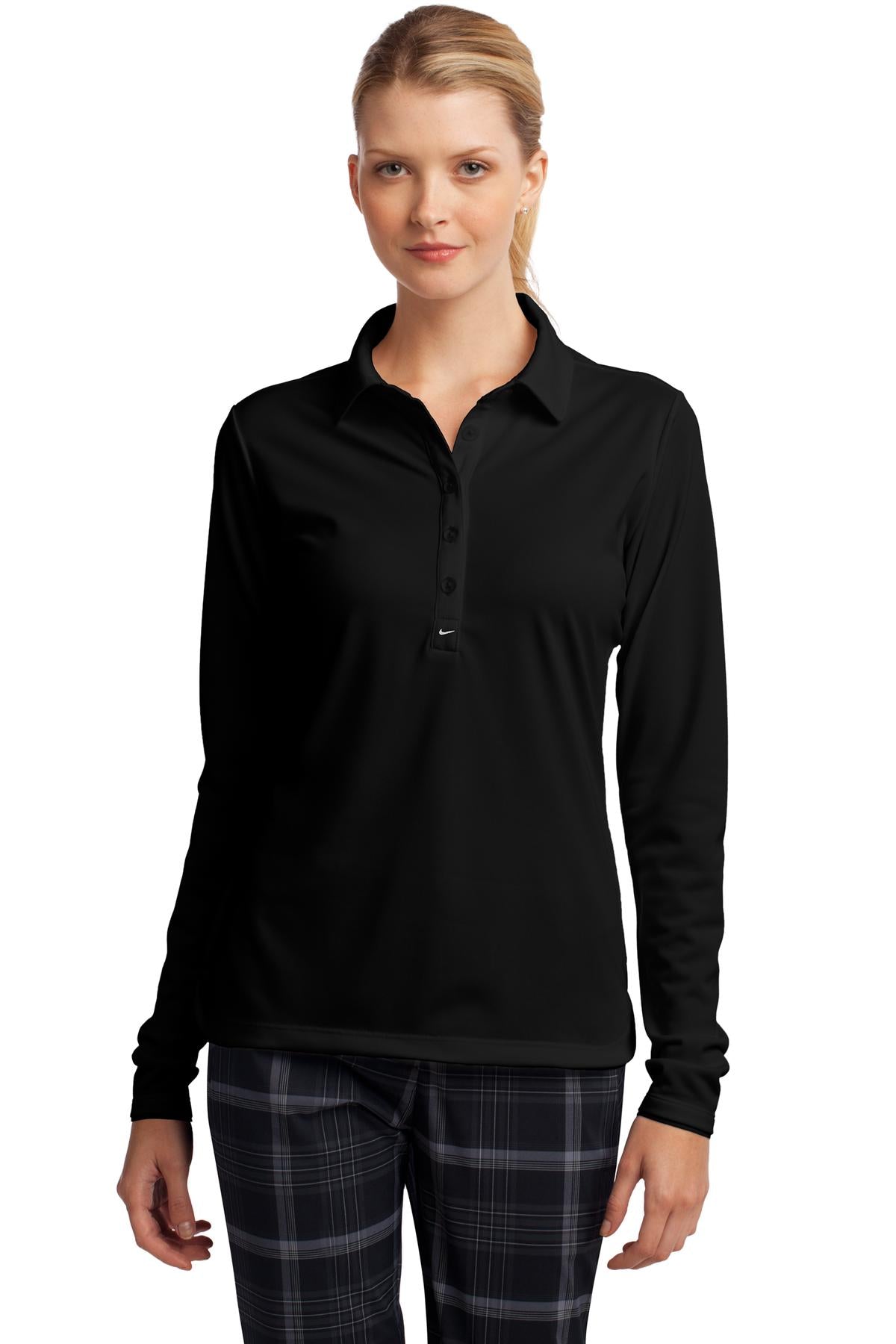 Nike Women's Long Sleeve Dri-FIT Stretch Tech Polo. 545