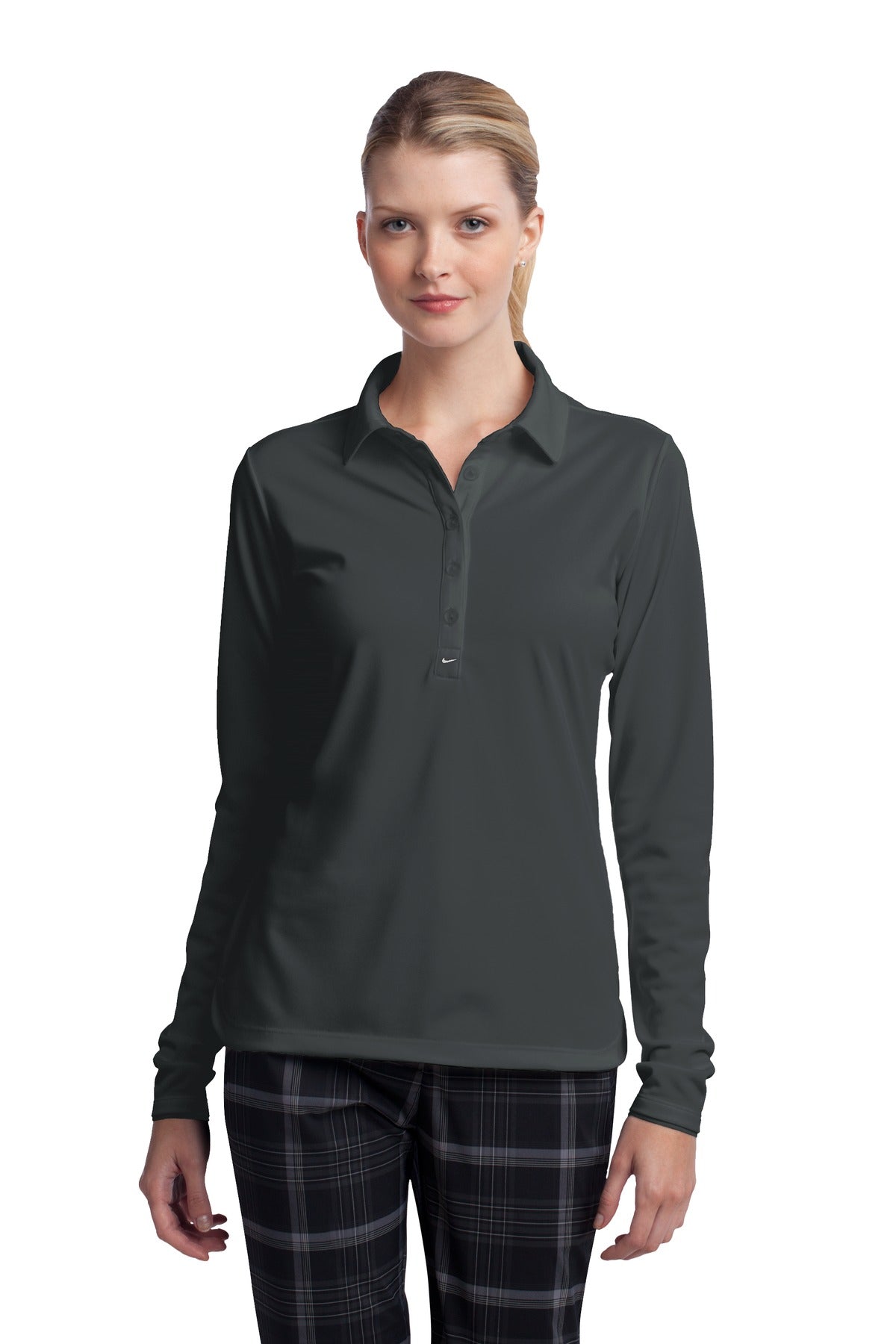 Nike Women's Long Sleeve Dri-FIT Stretch Tech Polo. 545
