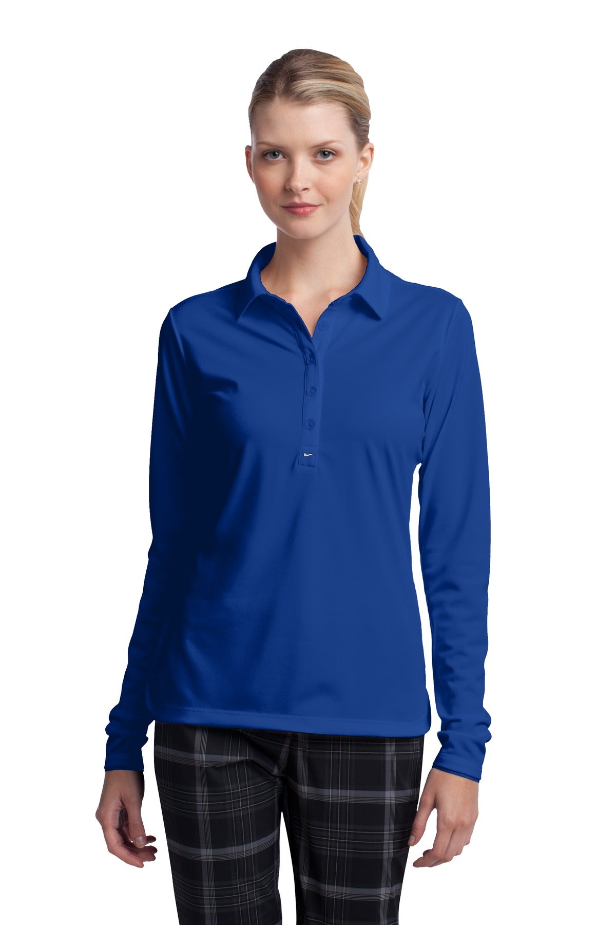 Nike Women's Long Sleeve Dri-FIT Stretch Tech Polo. 545