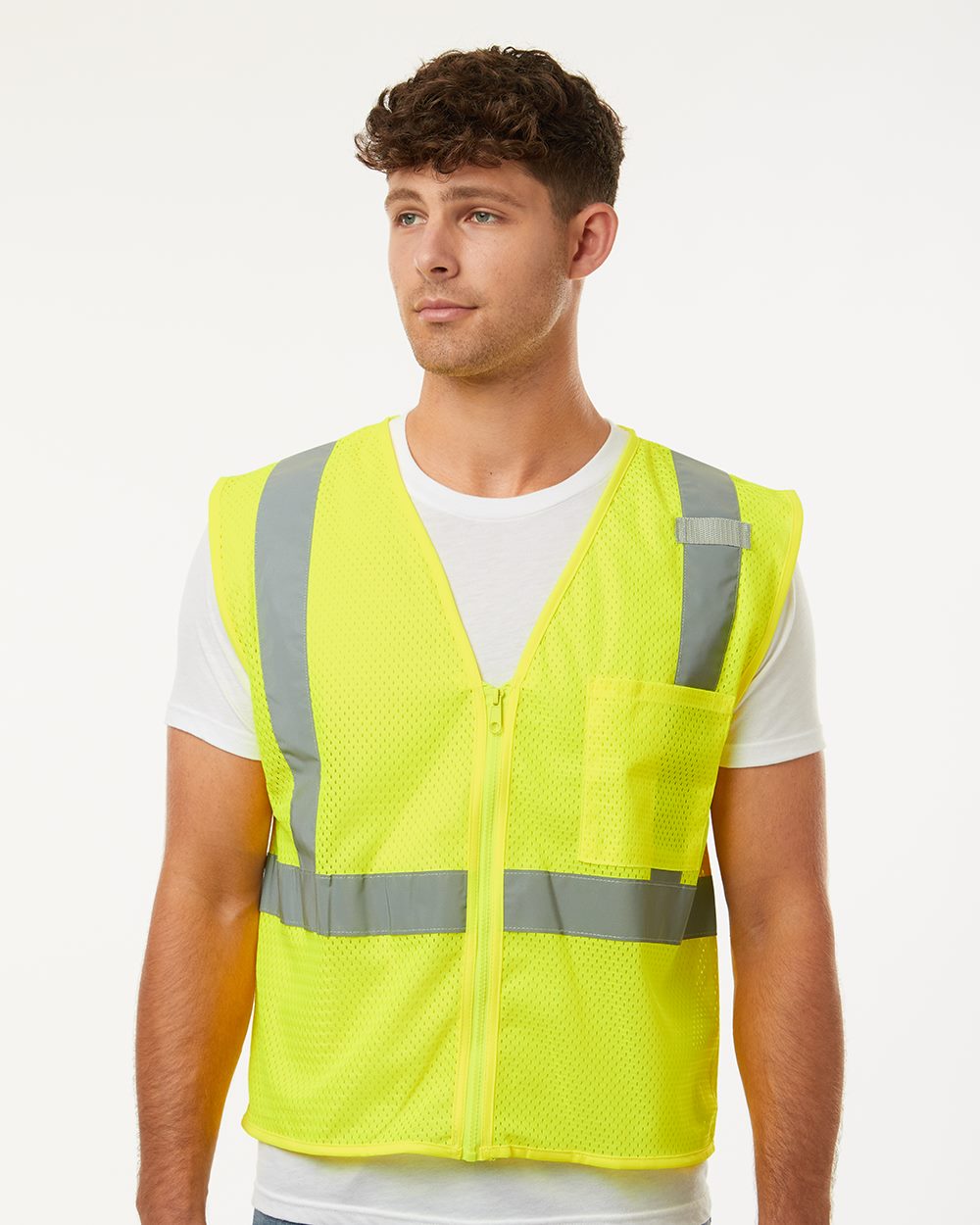 Kishigo Single Pocket Zipper Mesh Vest - 1089-1090