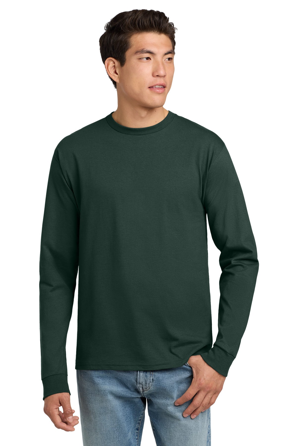 Hanes? - Authentic 100% Cotton Long Sleeve T-Shirt. 55