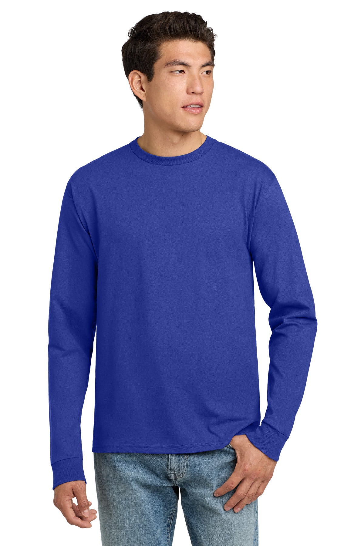 Hanes? - Authentic 100% Cotton Long Sleeve T-Shirt. 55