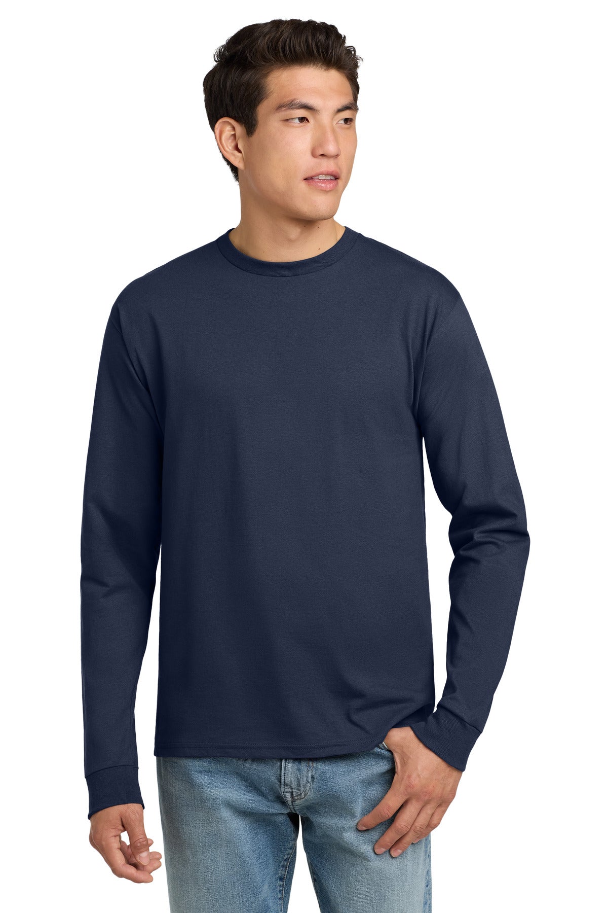 Hanes? - Authentic 100% Cotton Long Sleeve T-Shirt. 55