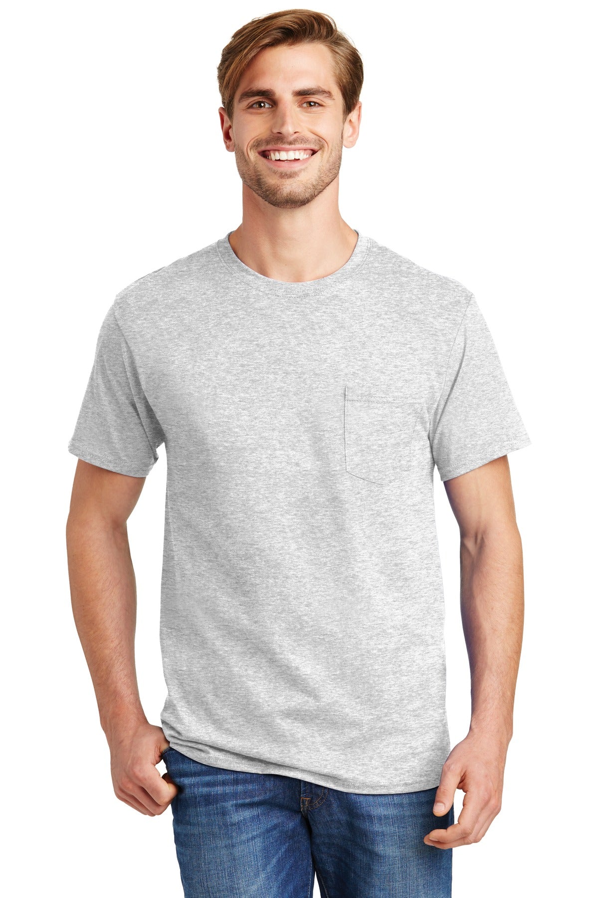Hanes? - Authentic 100% Cotton T-Shirt with Pocket. 5