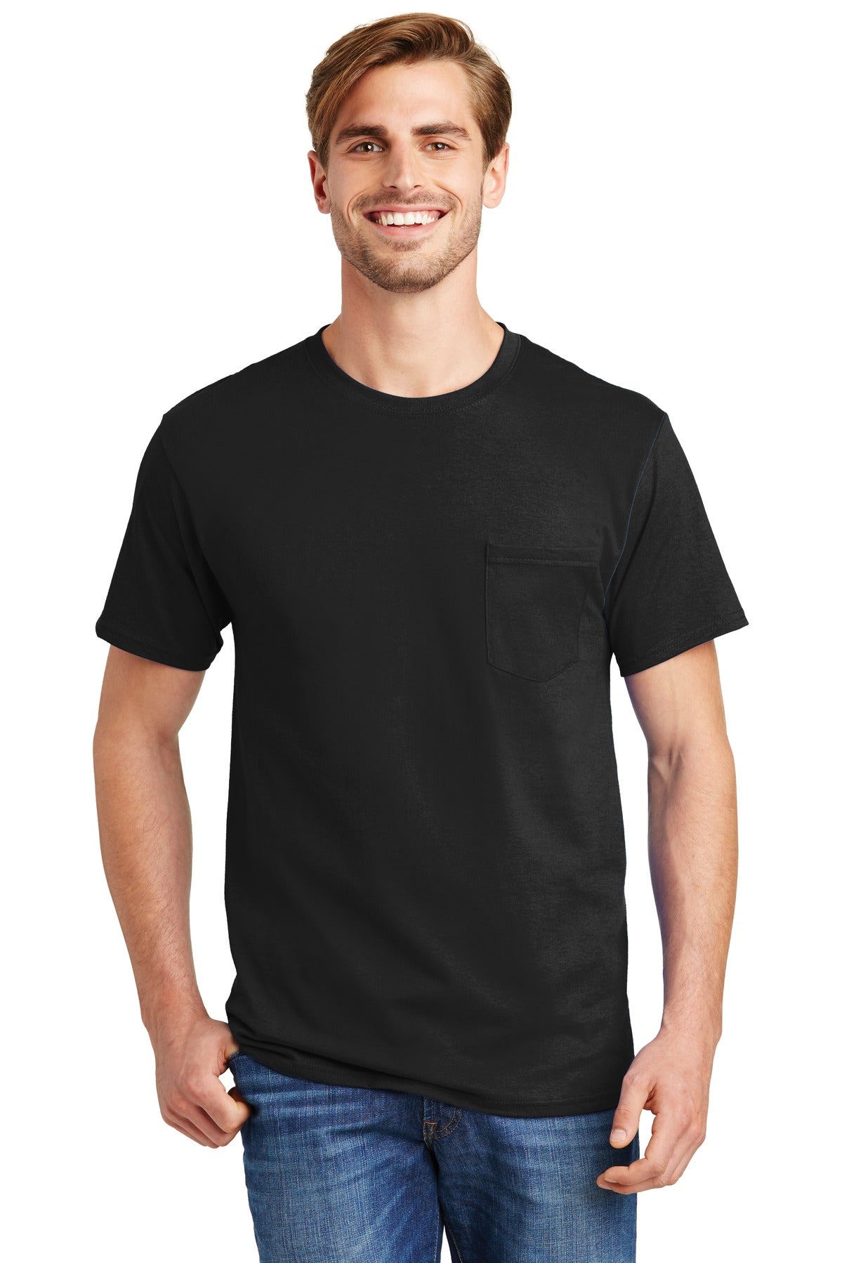 Hanes? - Authentic 100% Cotton T-Shirt with Pocket. 5