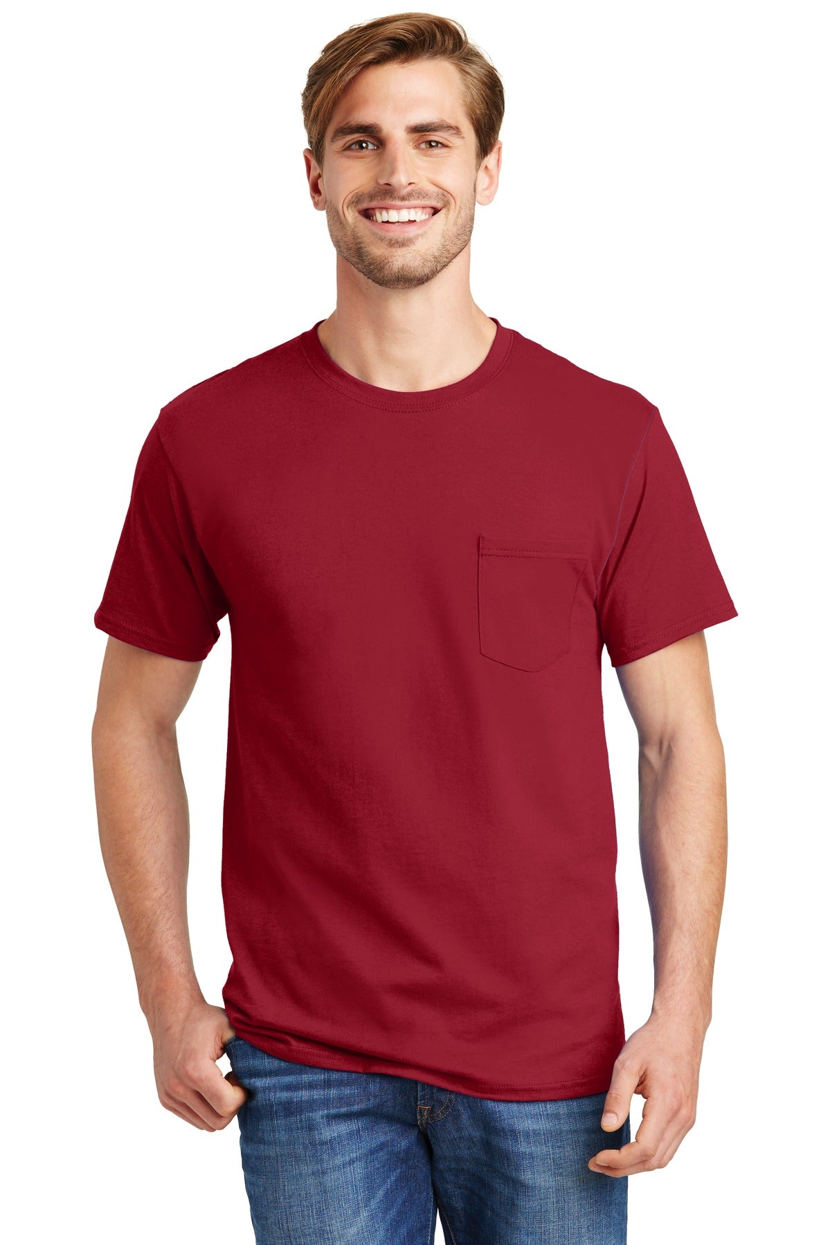 Hanes? - Authentic 100% Cotton T-Shirt with Pocket. 5