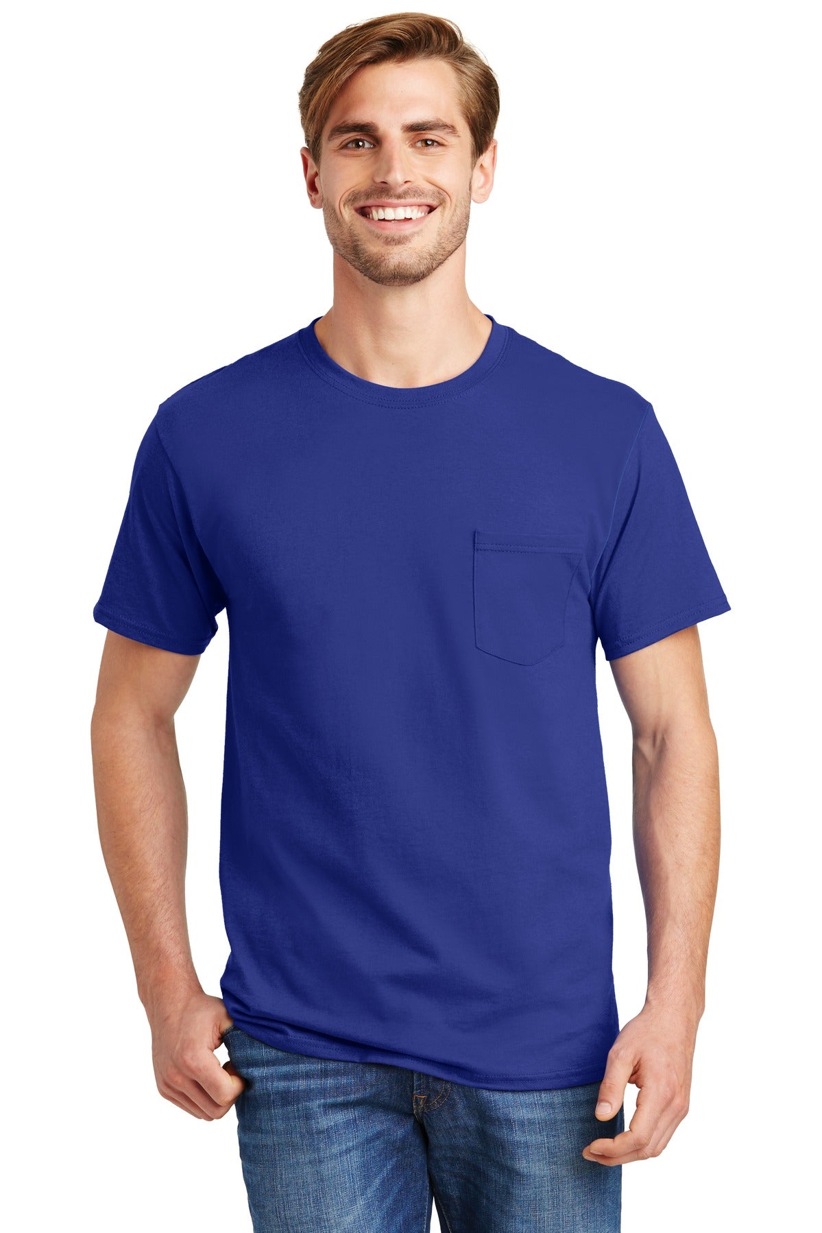 Hanes? - Authentic 100% Cotton T-Shirt with Pocket. 5