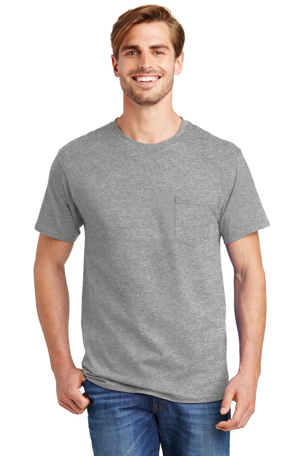 Hanes? - Authentic 100% Cotton T-Shirt with Pocket. 5