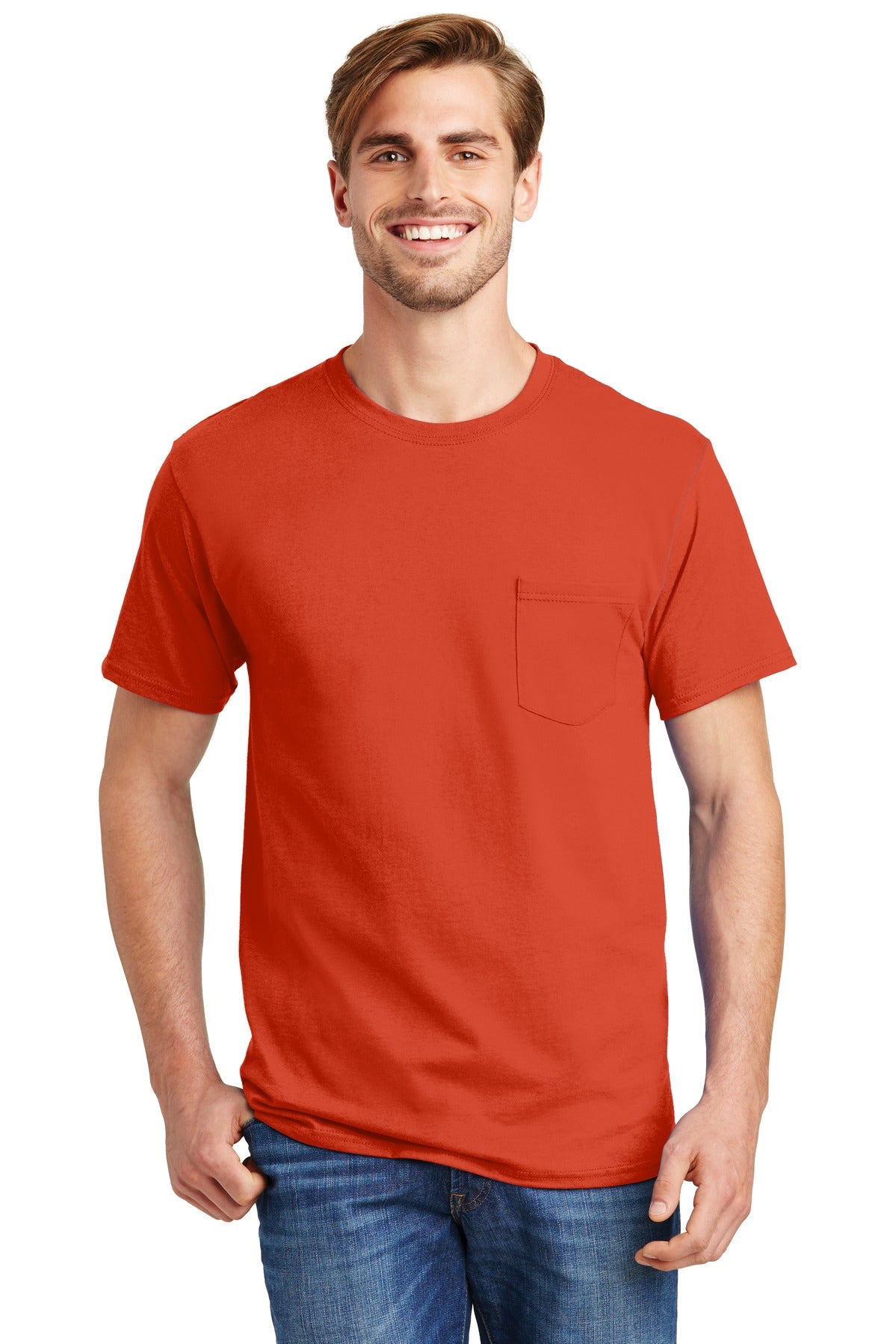 Hanes? - Authentic 100% Cotton T-Shirt with Pocket. 5