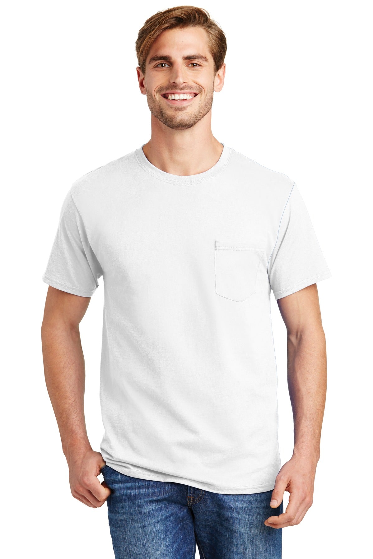 Hanes? - Authentic 100% Cotton T-Shirt with Pocket. 5
