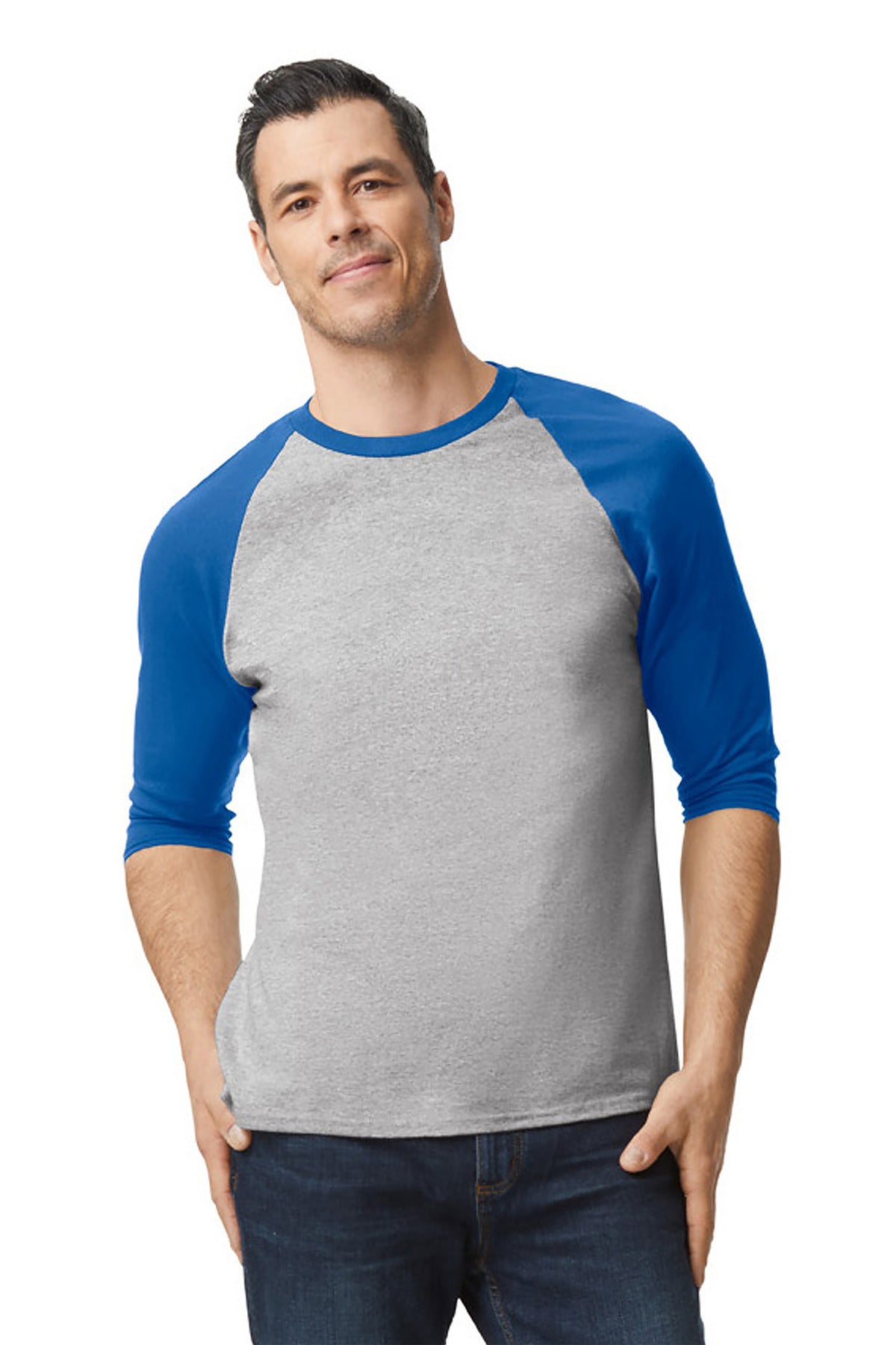 Gildan? Heavy Cotton™ 3/4-Sleeve Raglan T-Shirt.