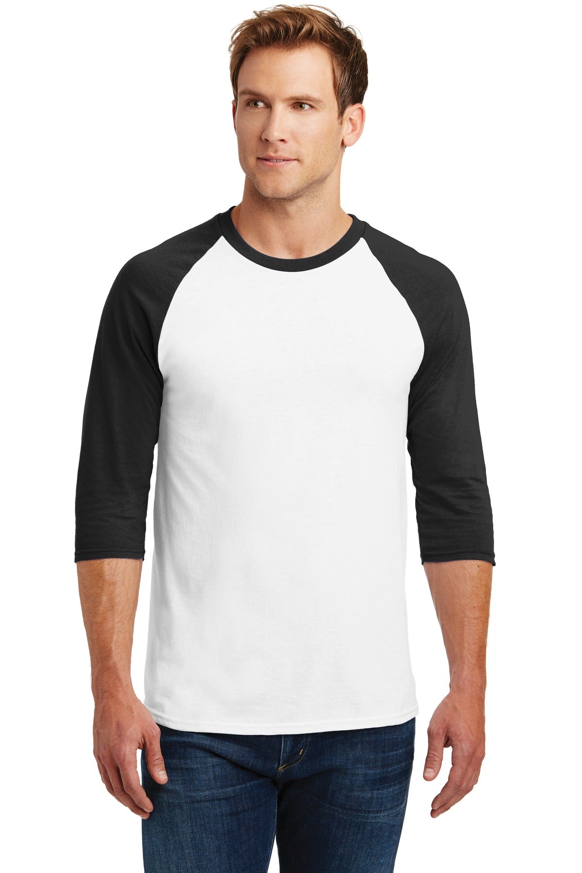 Gildan? Heavy Cotton™ 3/4-Sleeve Raglan T-Shirt.