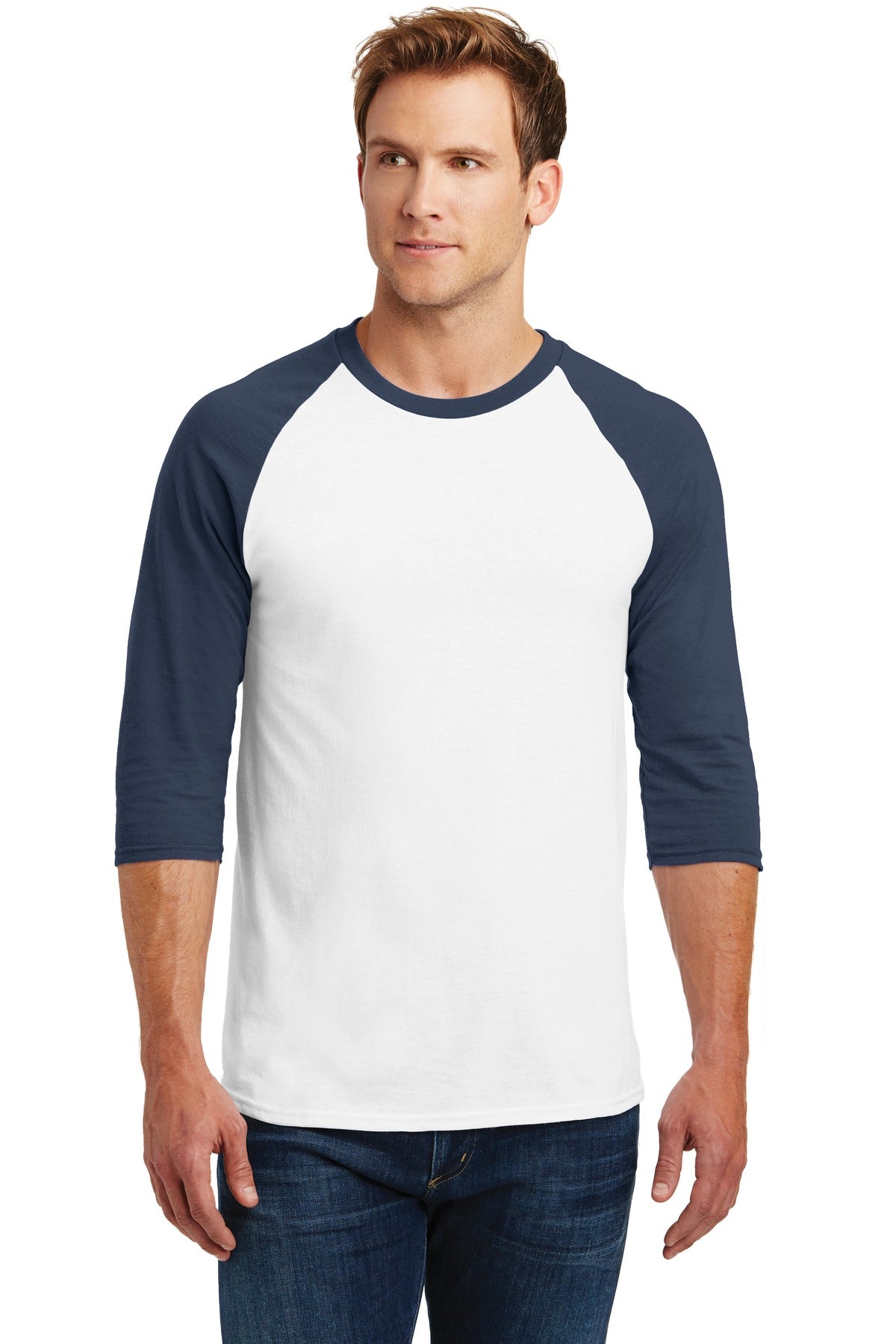 Gildan? Heavy Cotton™ 3/4-Sleeve Raglan T-Shirt.