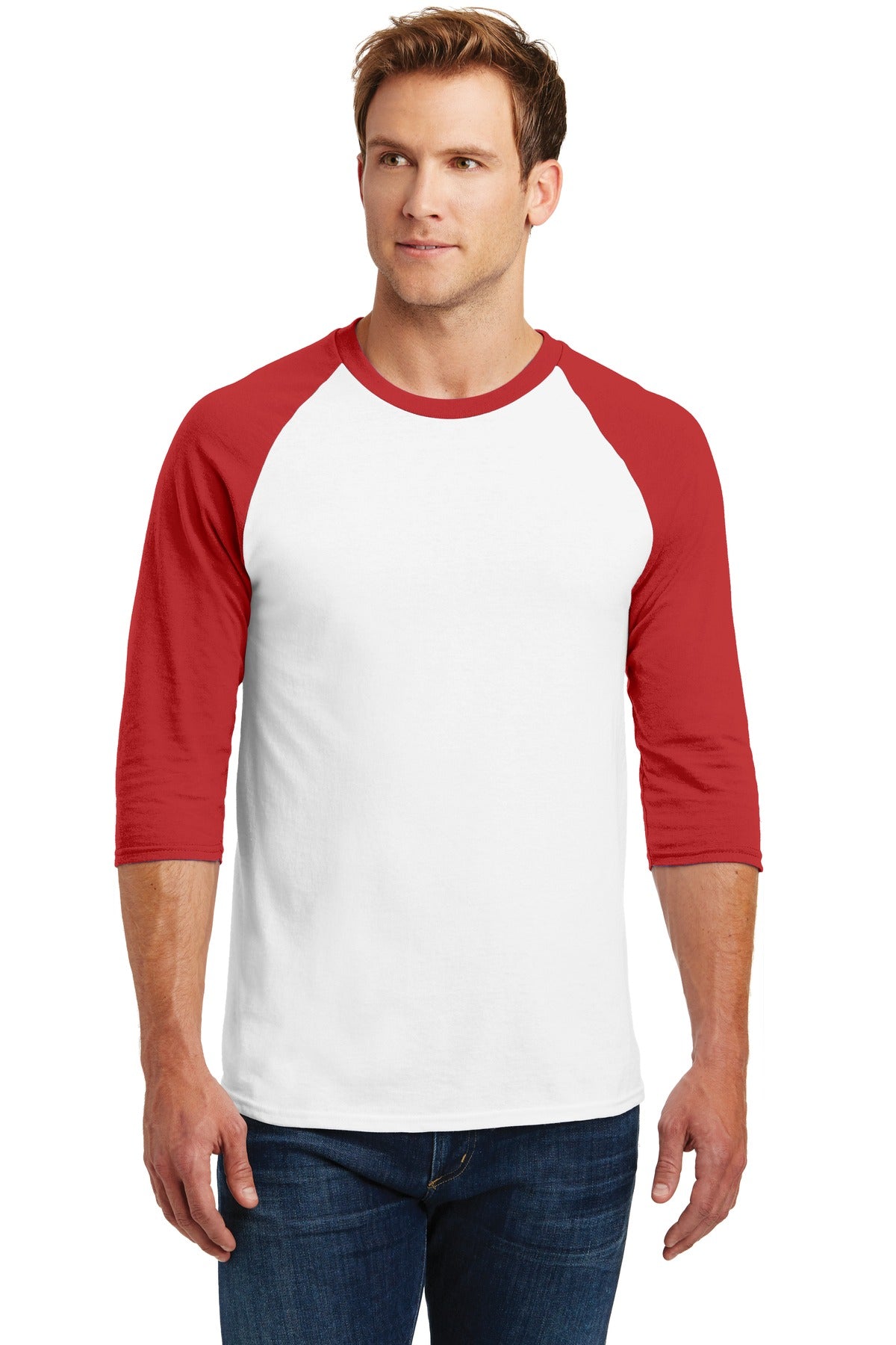 Gildan? Heavy Cotton™ 3/4-Sleeve Raglan T-Shirt.