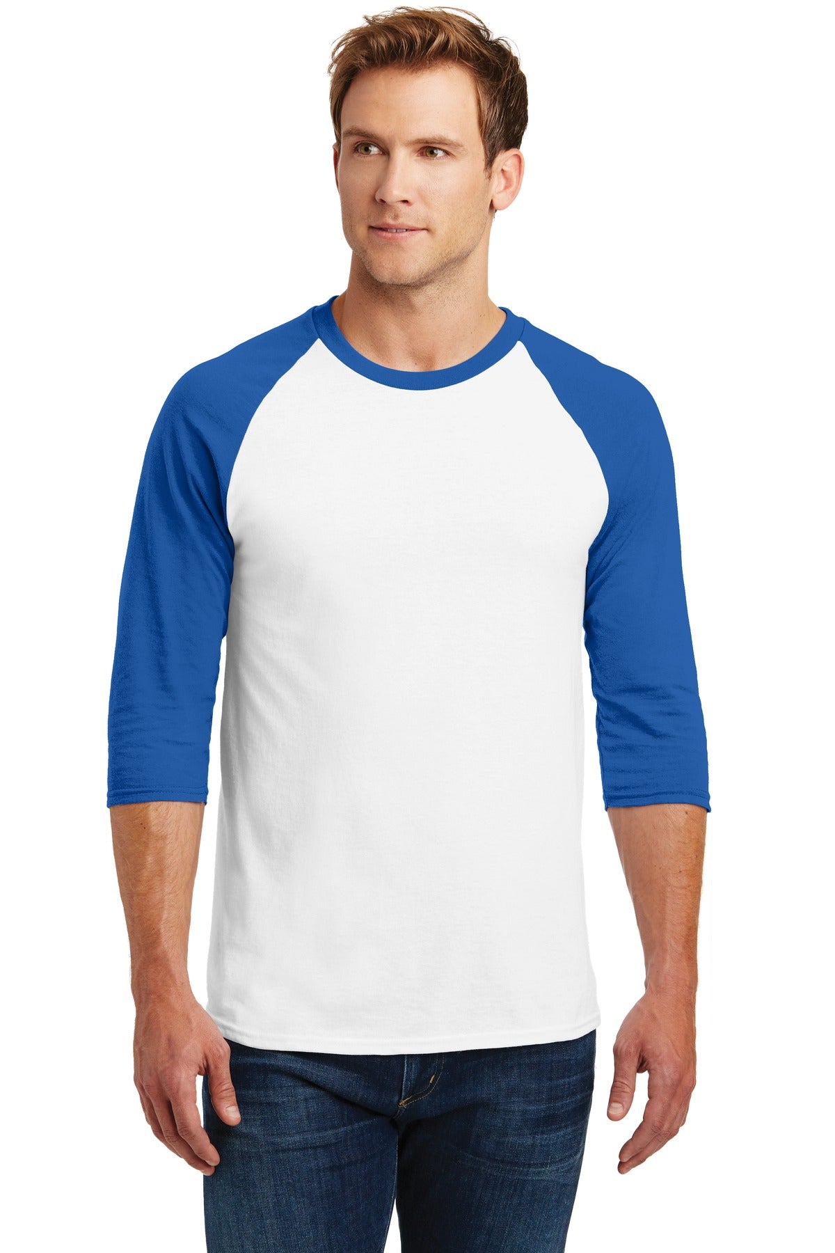 Gildan? Heavy Cotton™ 3/4-Sleeve Raglan T-Shirt.