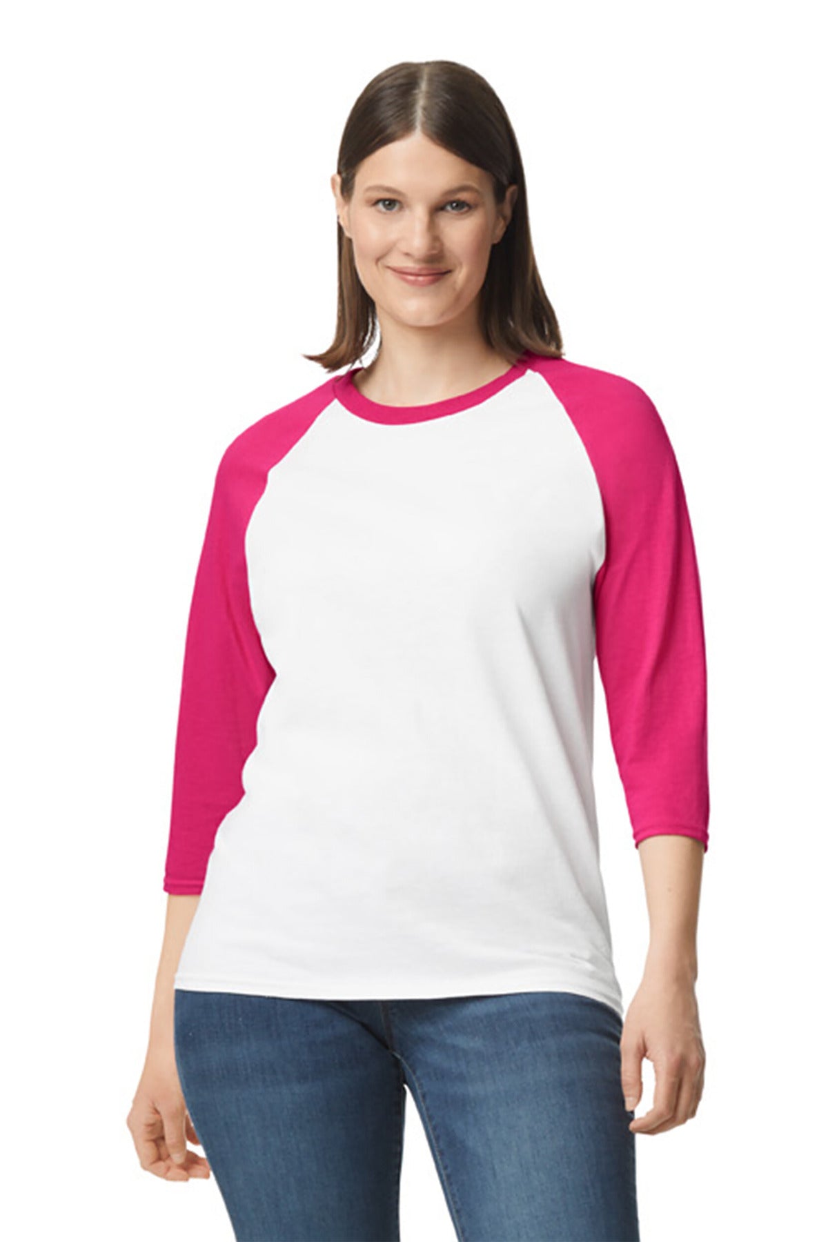 Gildan? Heavy Cotton™ 3/4-Sleeve Raglan T-Shirt.