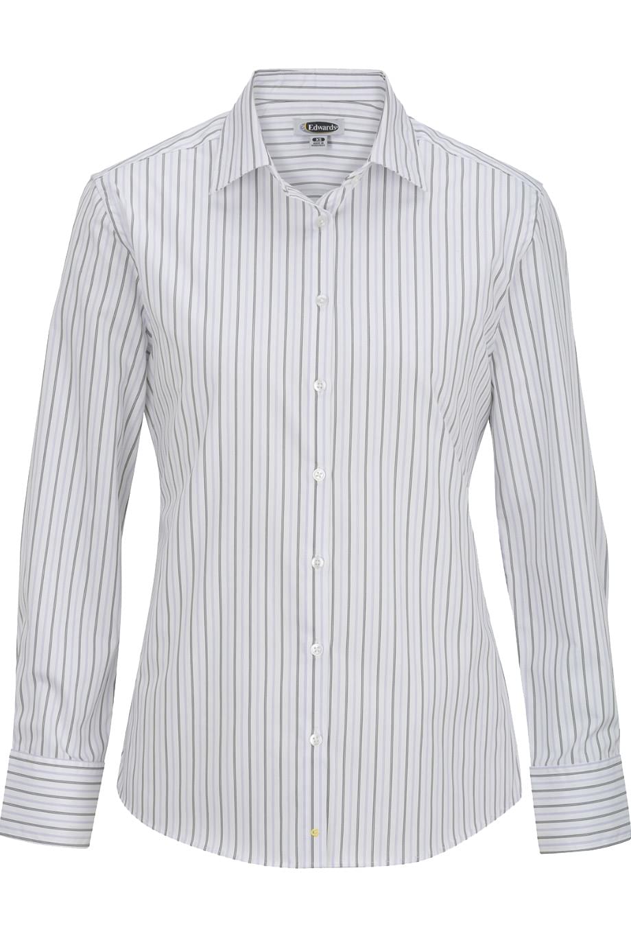 Womens Long Sleeve Patterned Dress Shirt - 5983