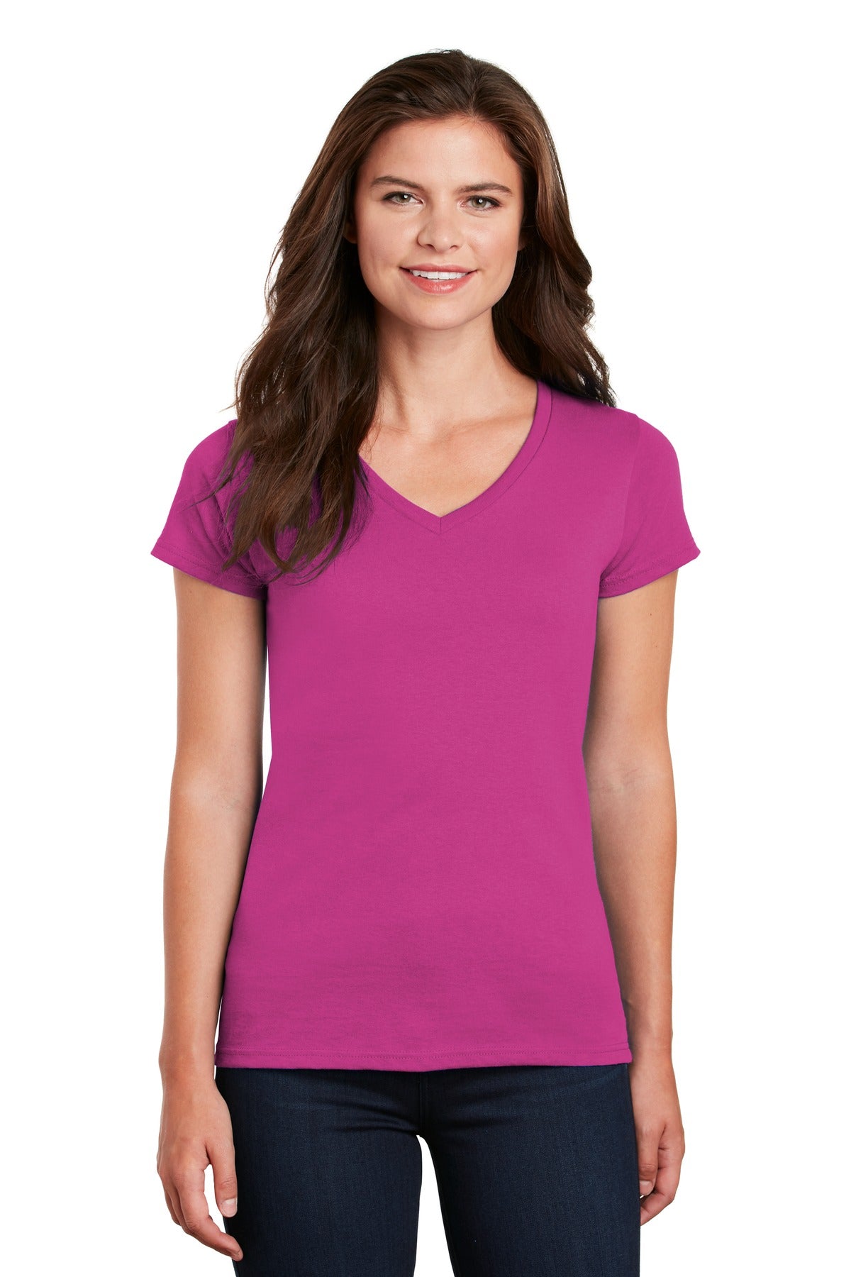 Gildan? Women's Heavy Cotton? 100% Cotton V-Neck T-Shir